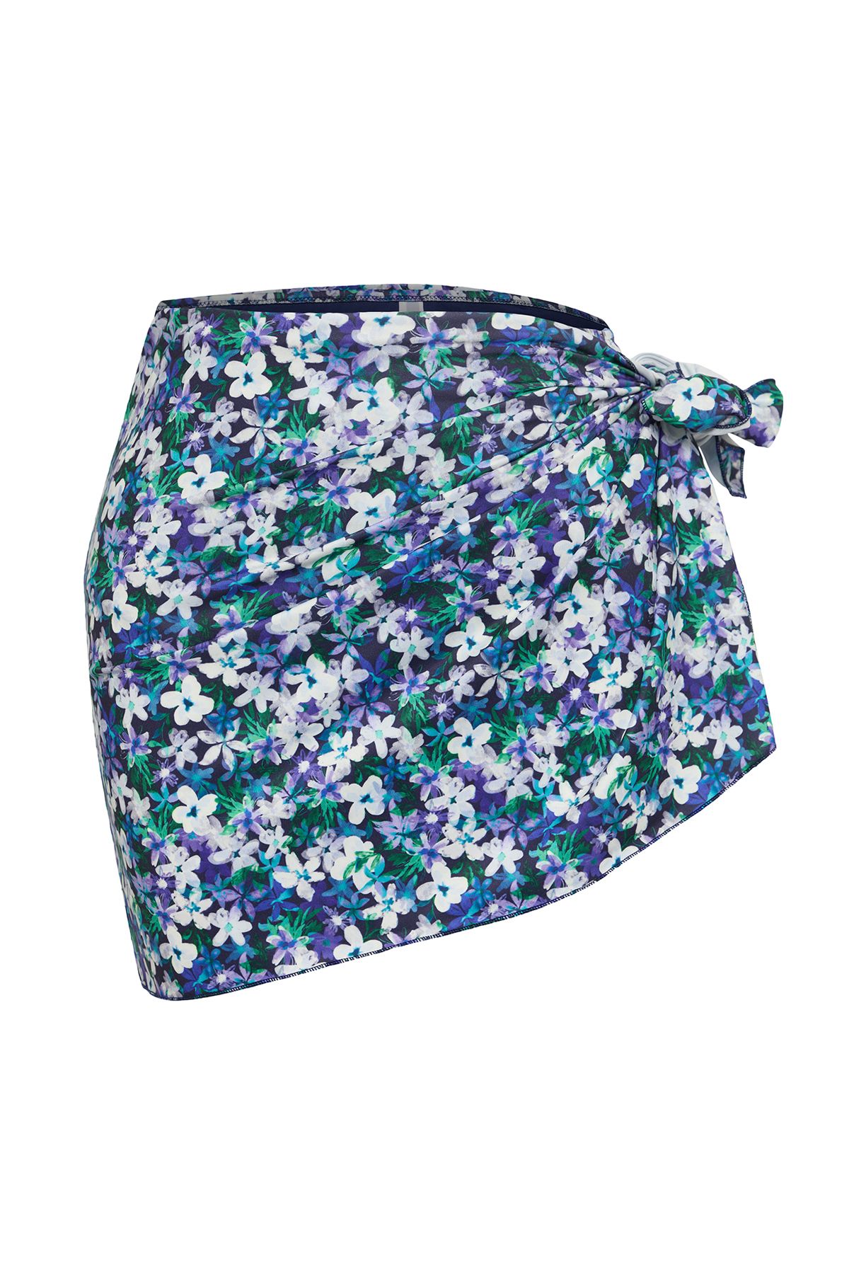 Trendyol Curve-Pareo-Bikinihose mit Blumendruck in Übergröße, 2er-Set – TBBSS25CR00003 6