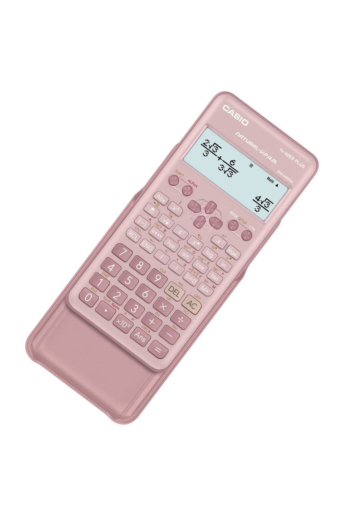 Casio-FX-82ESPLUS 10+2 Digit Standard Scientific Calculator With 252 Functions Pink 4
