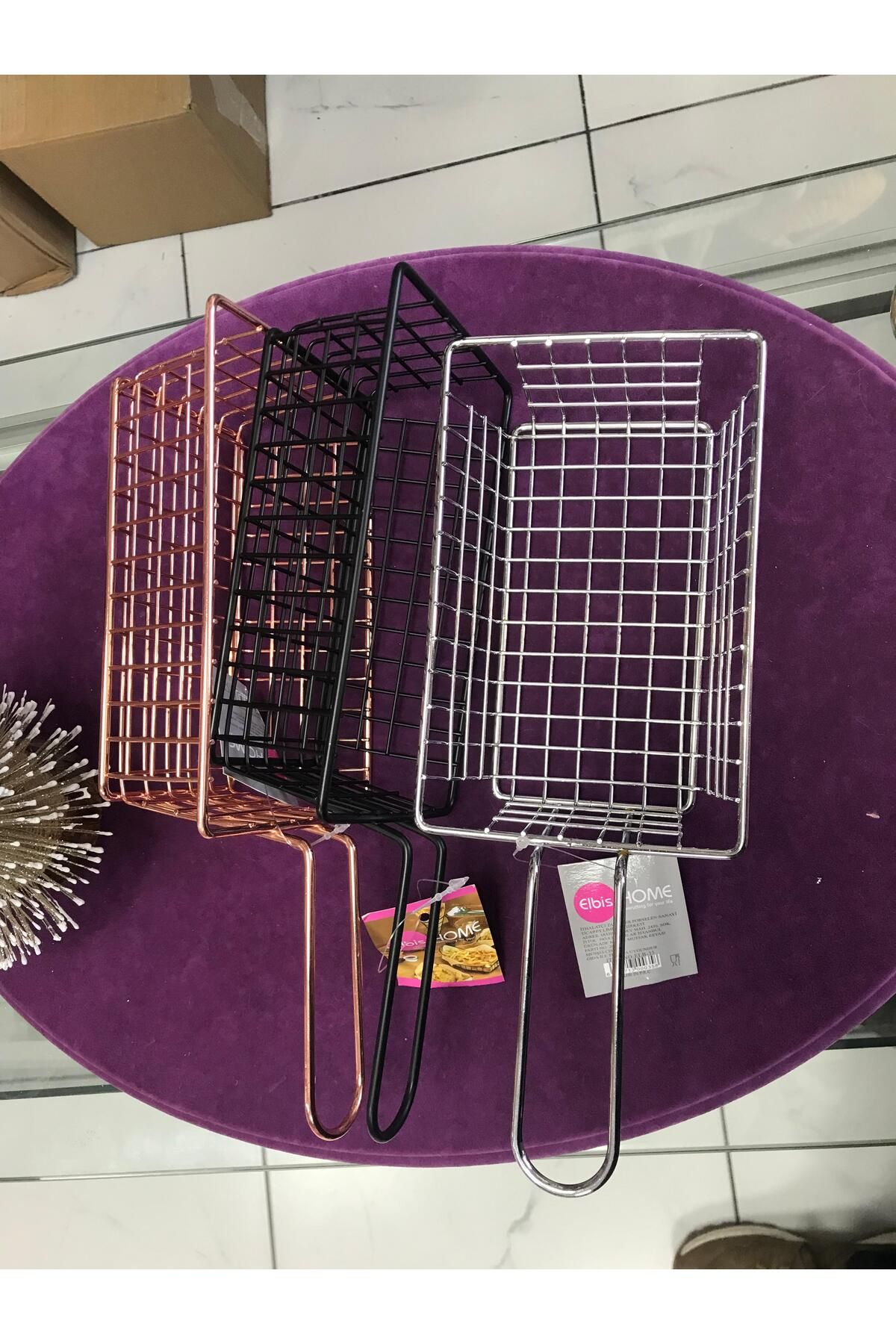 GA Mark-3-Piece Metal Presentation Basket Potato Onion Ring Dumpling Presentation Wire 2