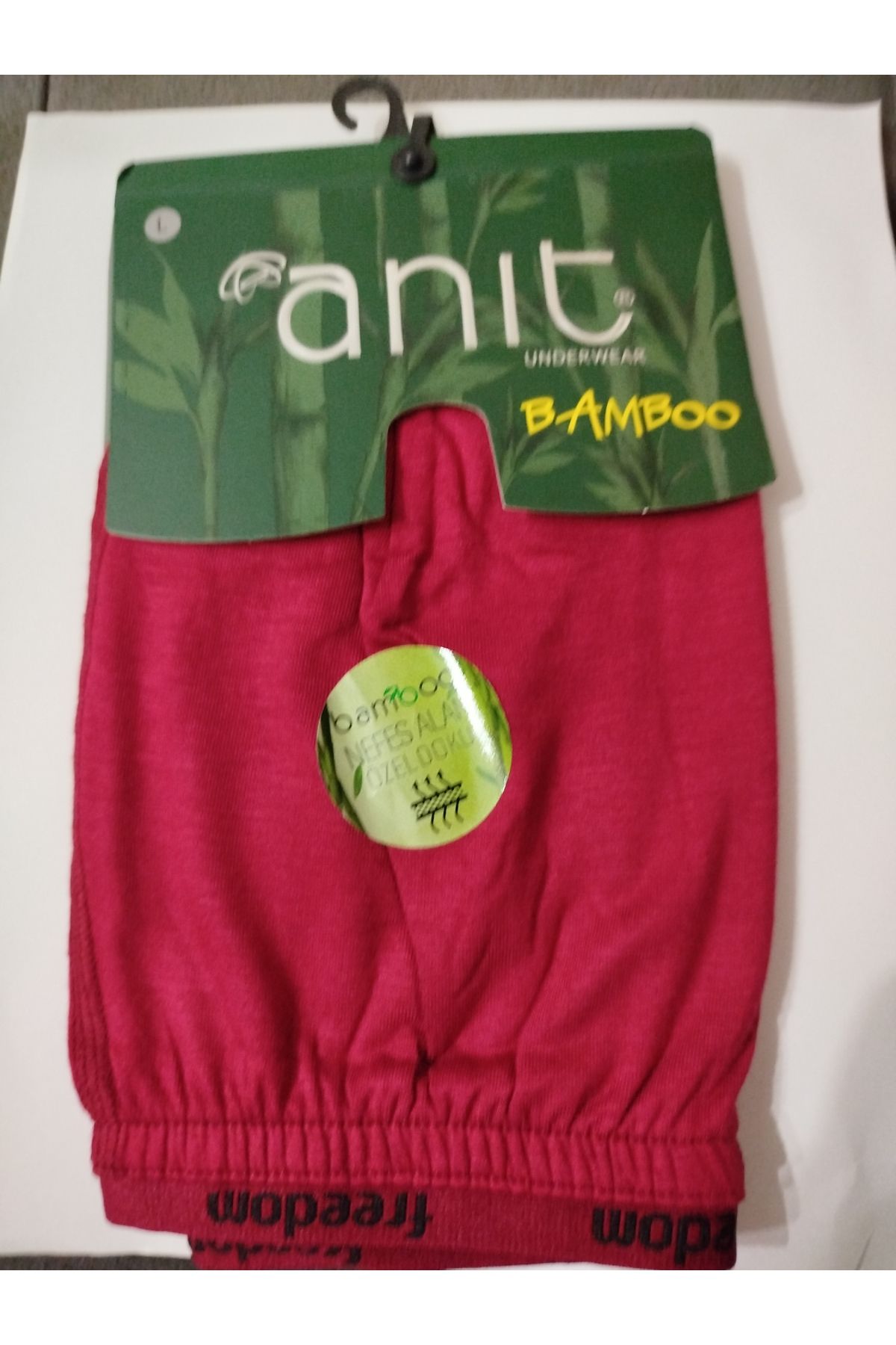 Anıt-Anit 1275 Freedom Bamboo Boxer - Claret Red L Size 1