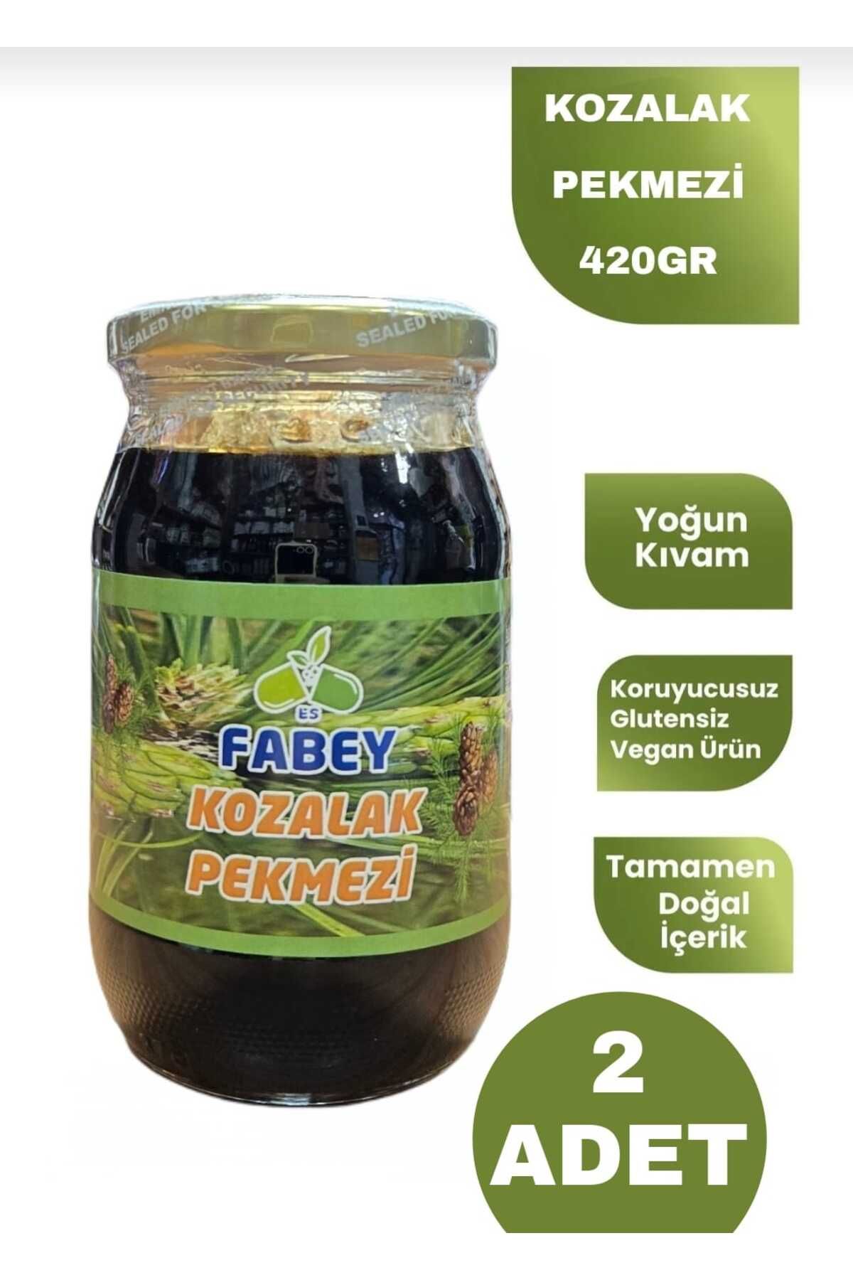 FABEY Kozalak Pekmezi 420gr + 2 Adet