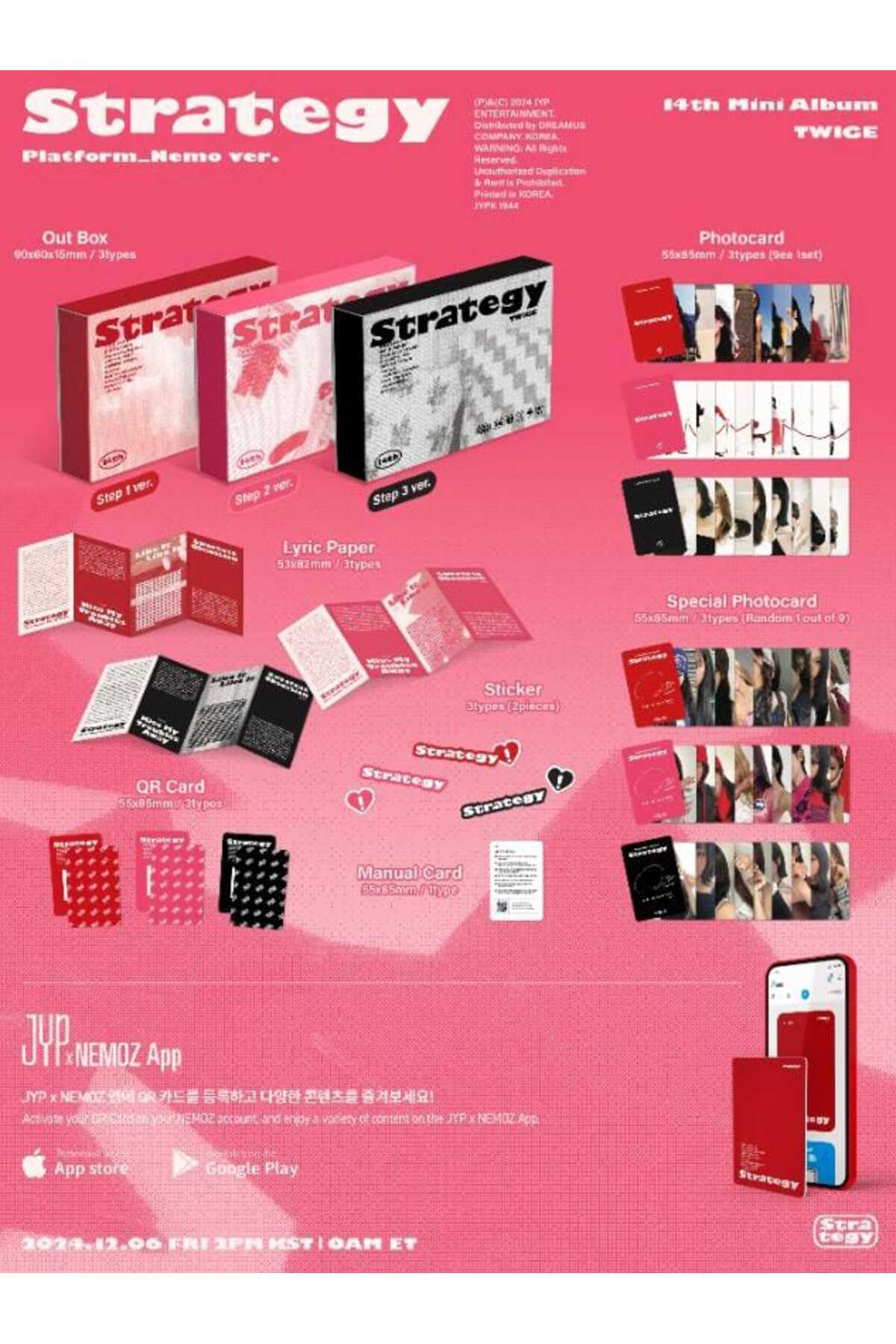 限定版 トゥワイス TWICE 14th Mini Album Strategy tays store TWICE - 14th Mini Album [STRATEGY] Mini Platform_Nemo