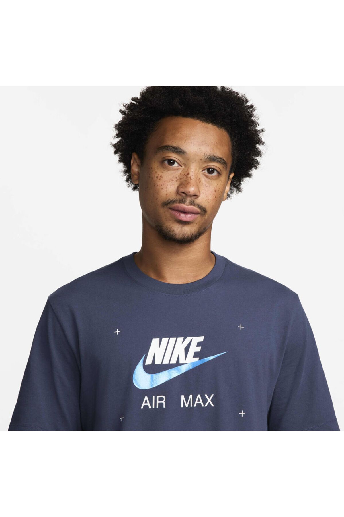 Nike-تي شيرت Air Max Connect Festival Graphic - تي شيرت رجالي أزرق بأكمام قصيرة 2