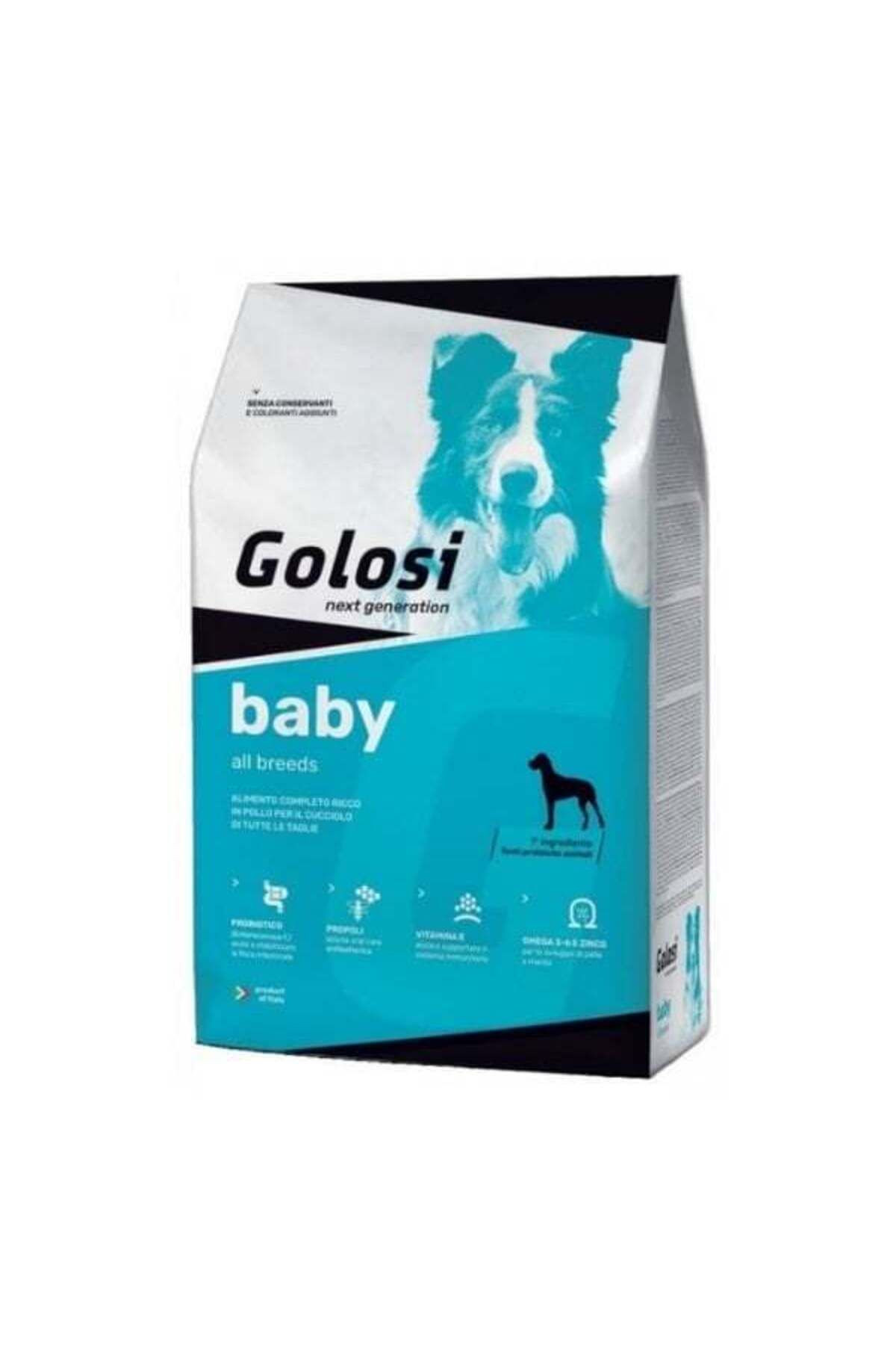 Golosi Baby Tavuklu Tüm Irklar için Yavru Köpek Maması 12 Kg