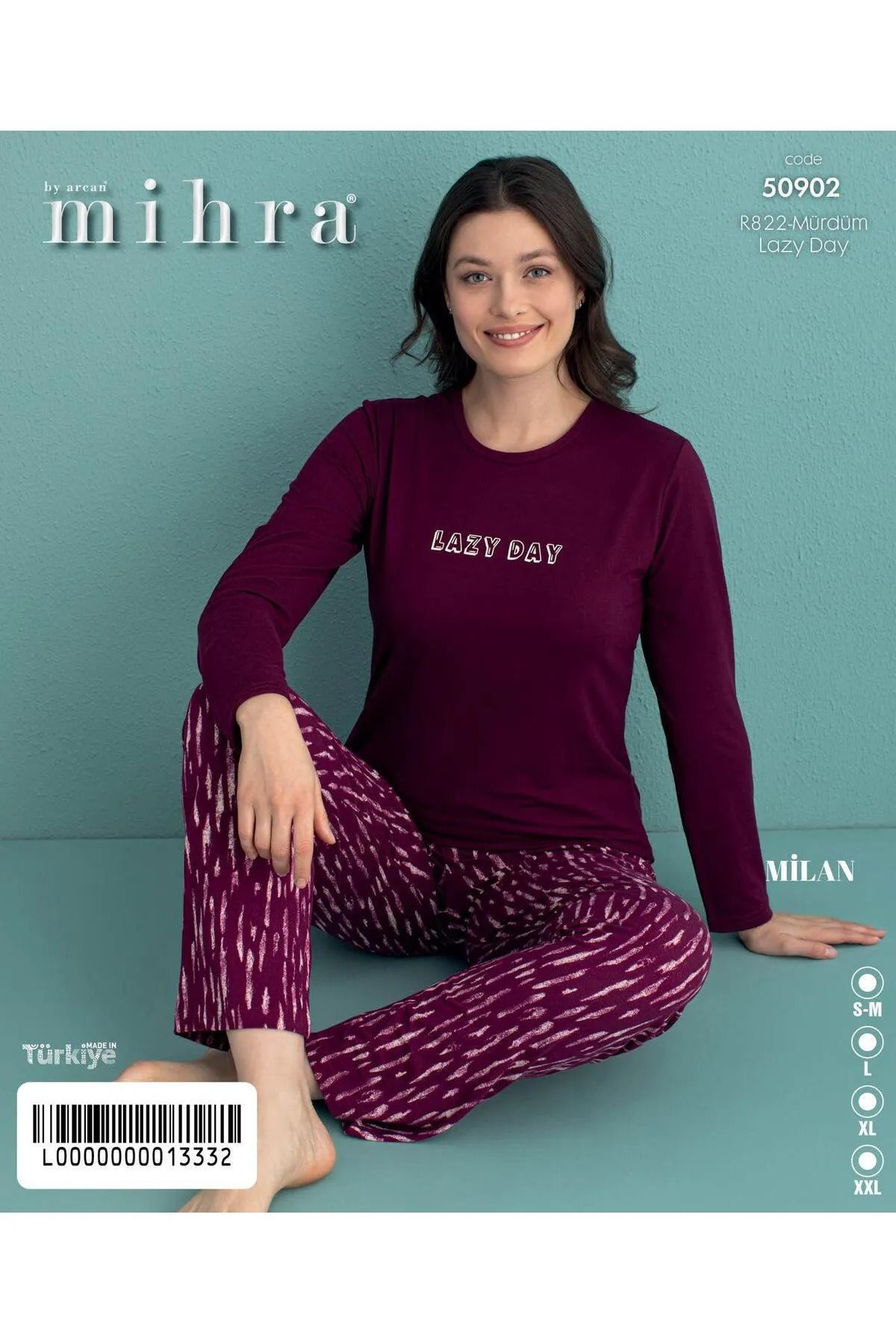 Mihra-Mi̇hra Mürdüm Mi̇lan Pyjama Set 1