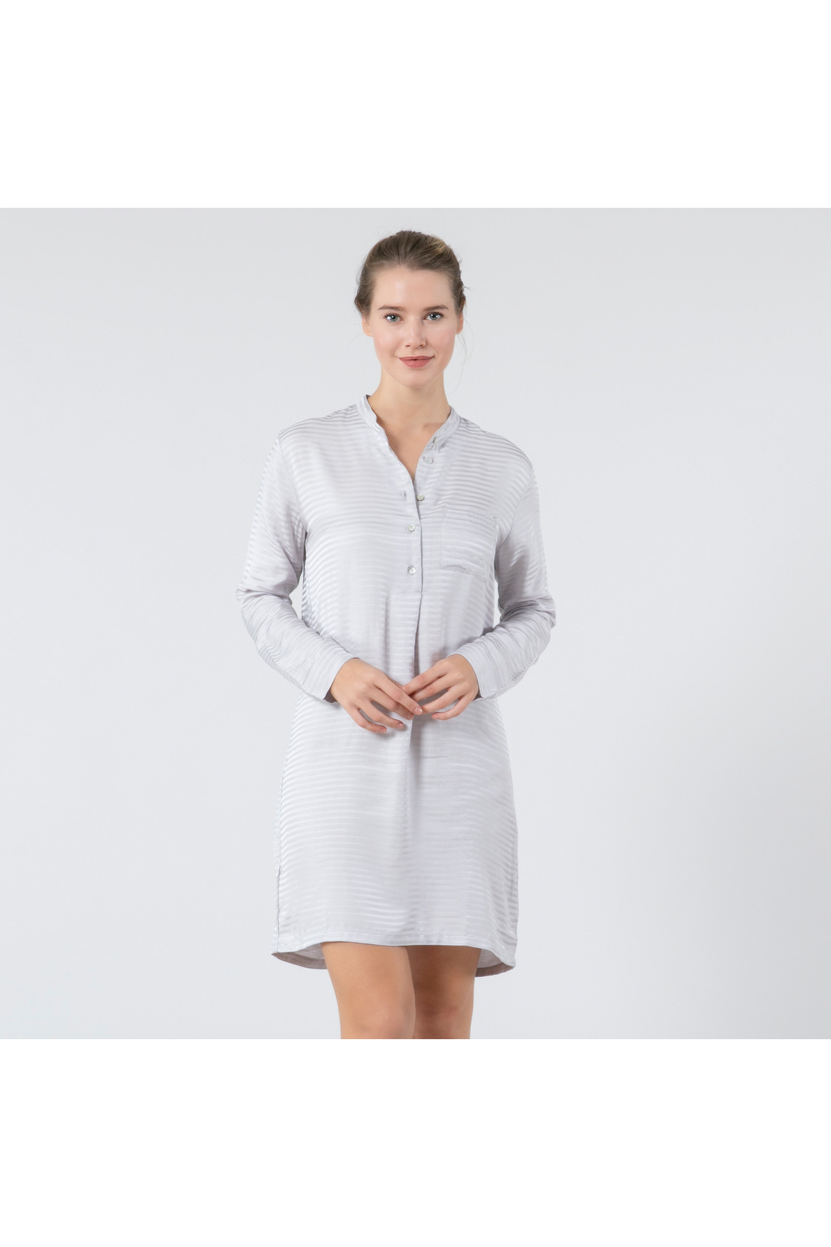 Chakra Darcy Gecelik Koyu Gri