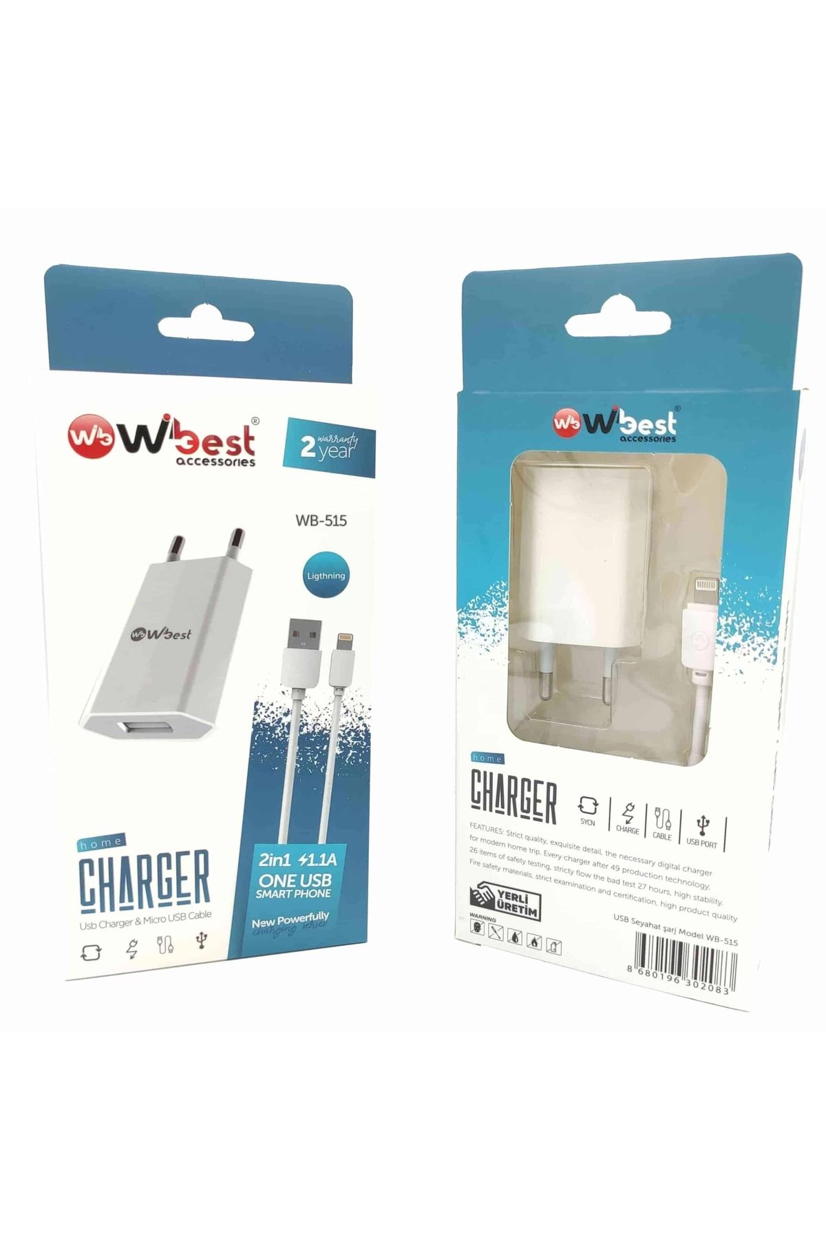 TEKNOTOK İphone 1.1A Şarj Aleti Wbest WB-515