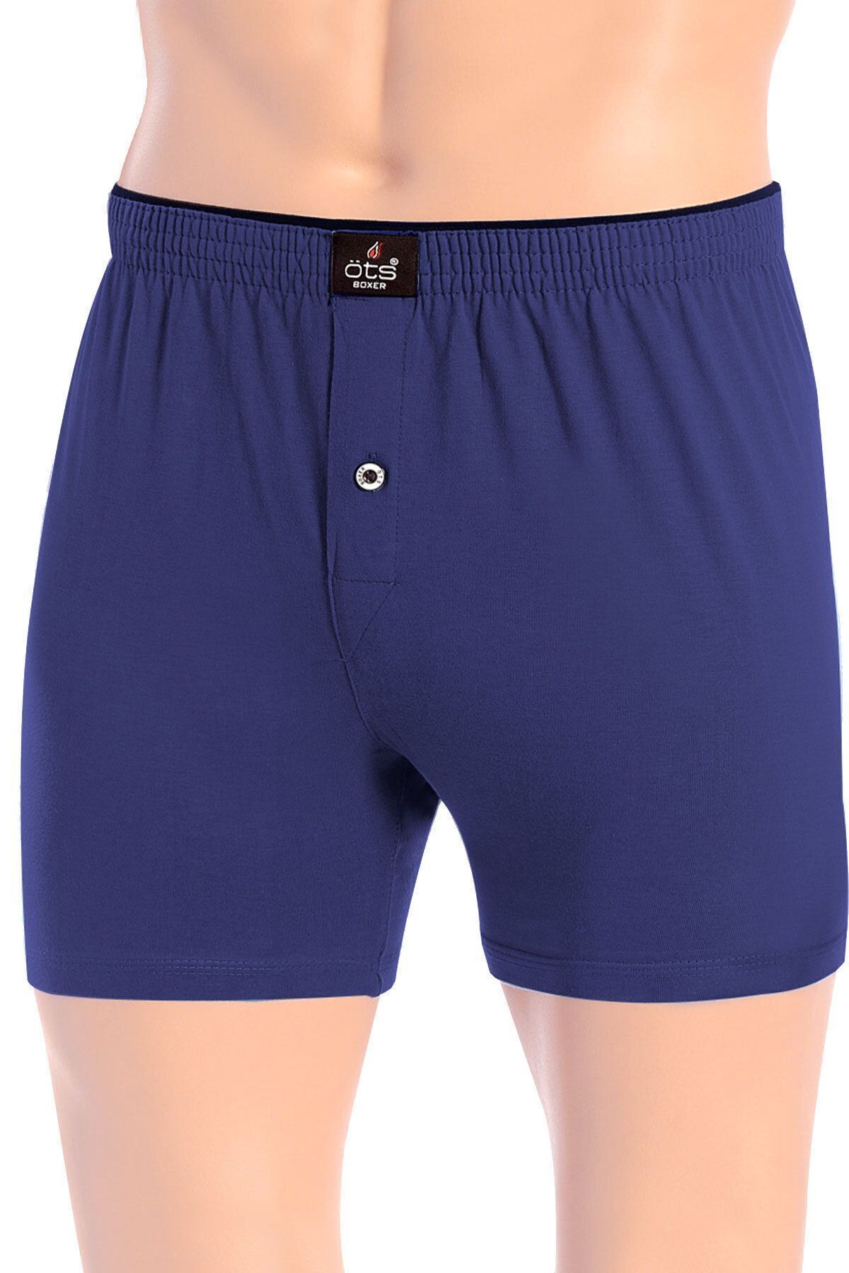 Öts-Πακέτο 6 ανδρικών μονό τζέρσεϊ μπόξερ Indigo Cotton 4