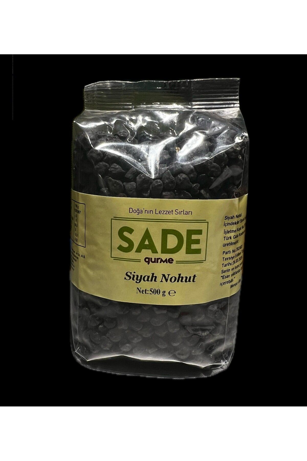 Sade Organik Siyah Nohut 500 Gr.