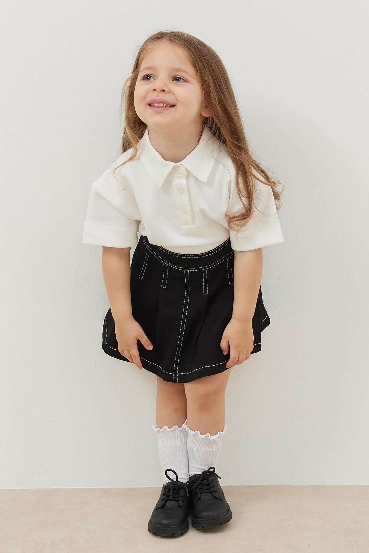 Fahhar Kids-Black Pleated Skirt 4