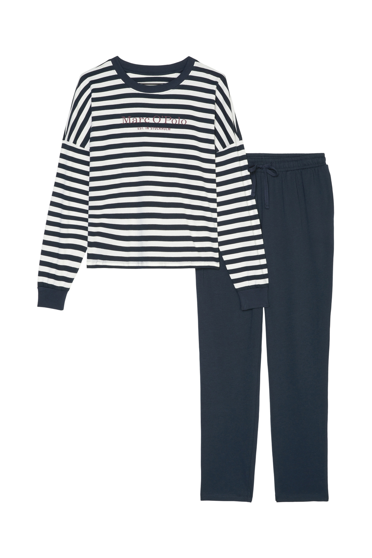 Marc O'Polo-Pyjama Mix & Match Cotton Schlafanzug Schlafmode Bequem 4