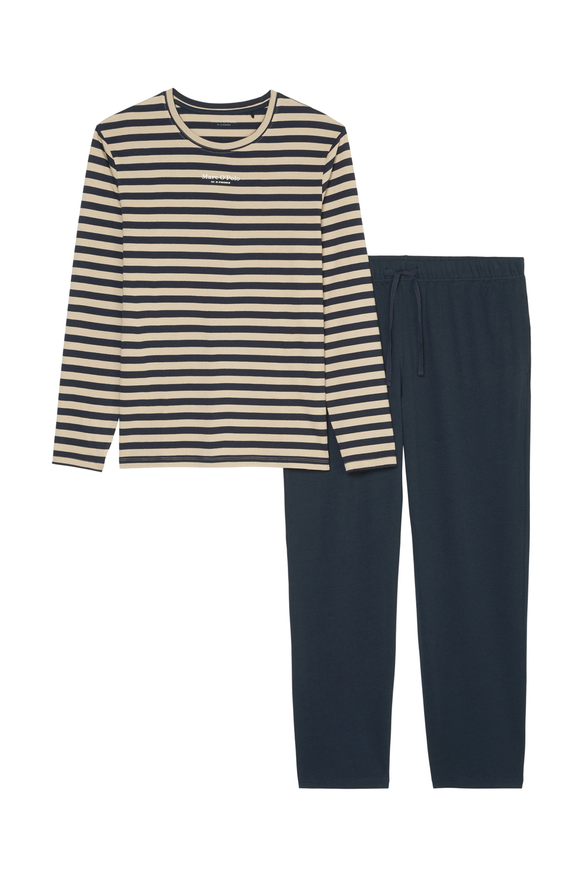 Marc O'Polo-Pyjama Mix & Match Cotton Schlafanzug Schlafmode Bequem 4