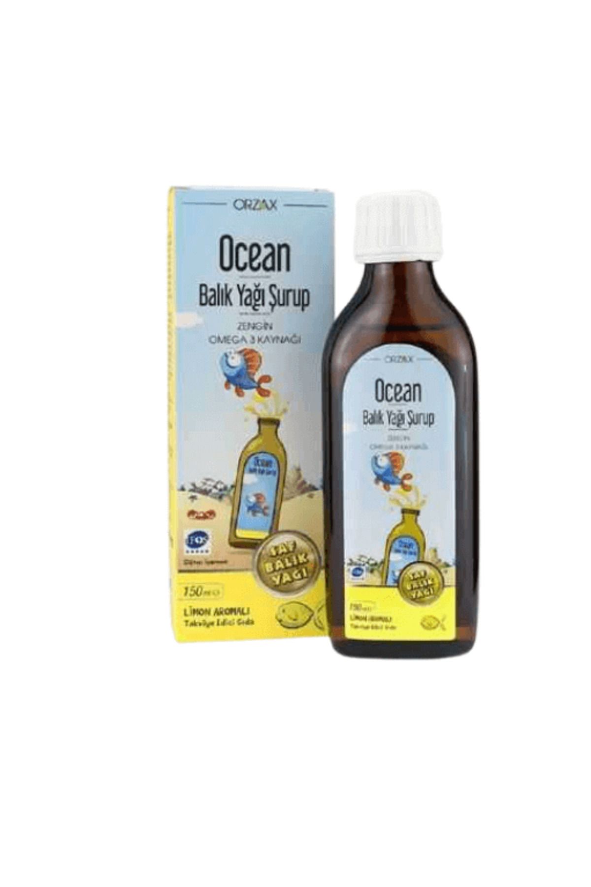 Orzax Ocean Omega-3 Li̇monlu 150ml Şurup