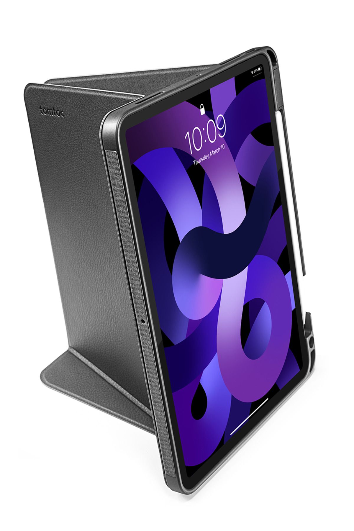 کاور تبلت مشکی B50 10.9 11 INC 3 مرحله IPAD CASE Tomtoc