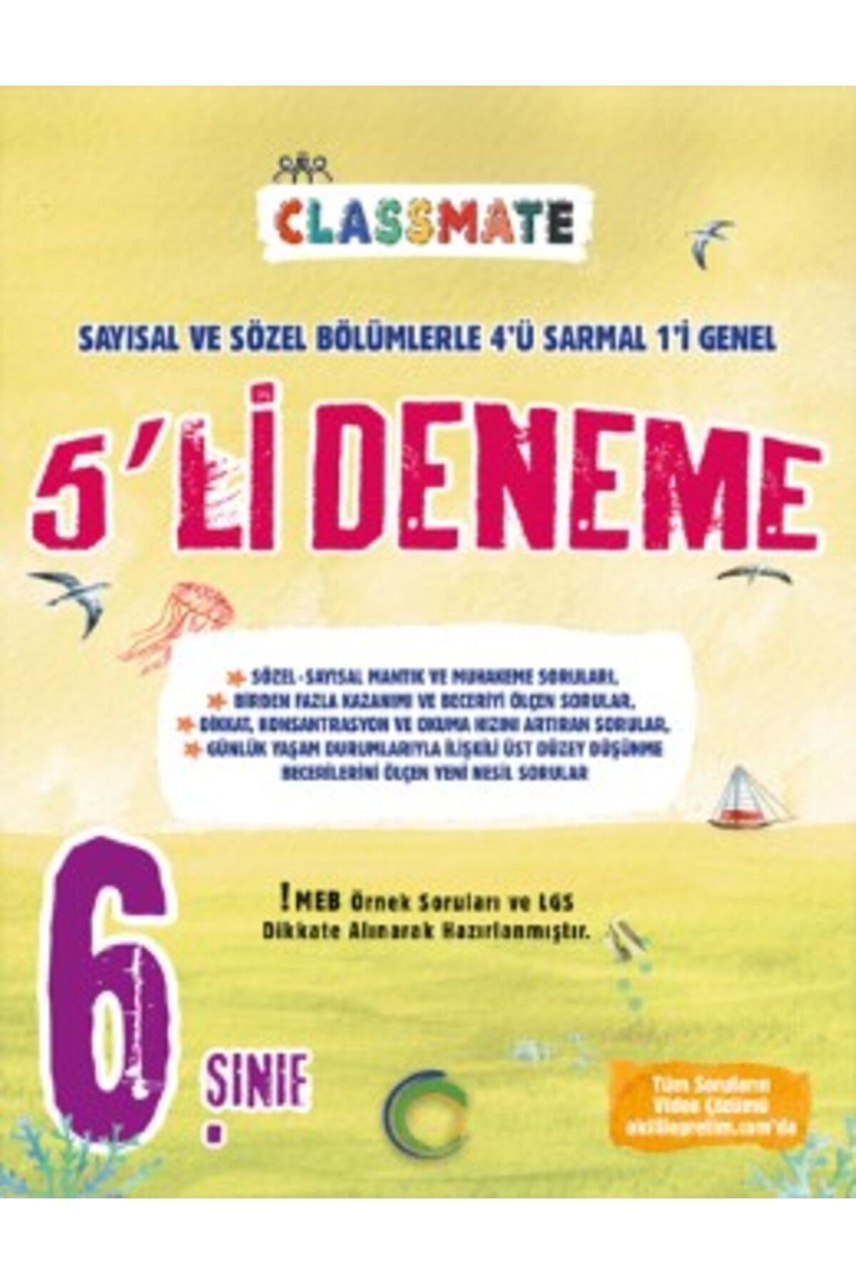 Okyanus Yayıncılık 6. SINIF CLASSMATE 5'Lİ Deneme Seti (Müfredata Uygun)