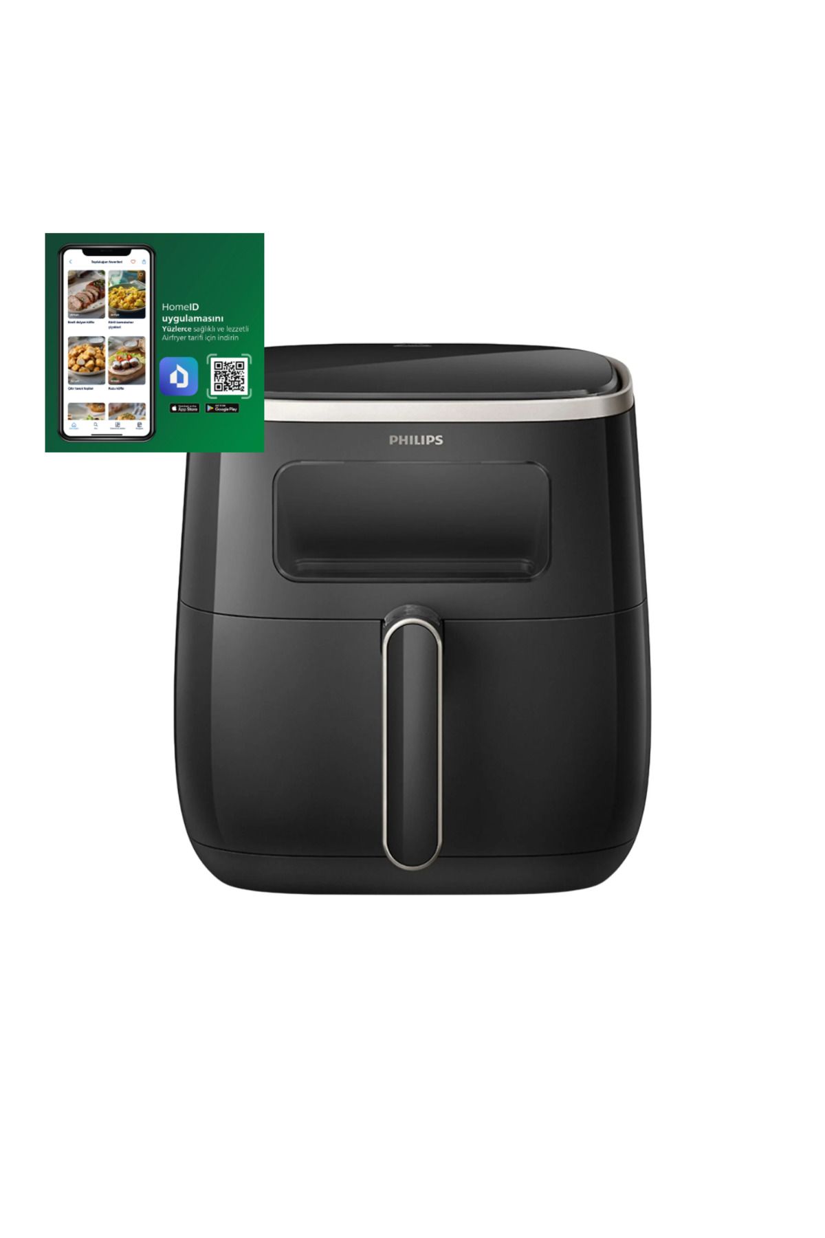 Philips Ultra Premium Philips Airfryer, 5.6l Kapasiteli Hazne, Siyah, 2 Yıl Garantilidir