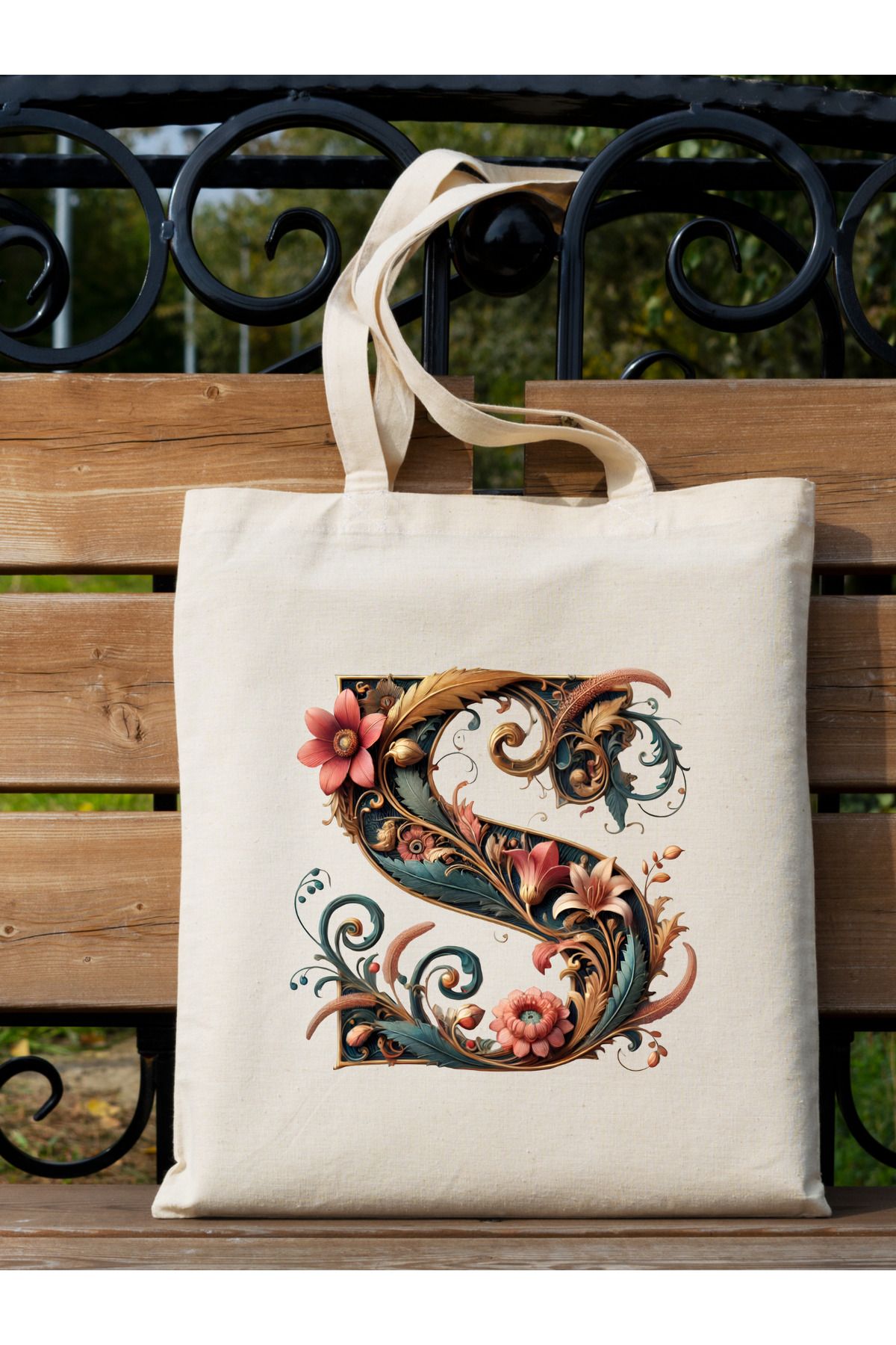 Cemira-Retro Unisex Letter S Design - Y2 Pinterest Tote Bag, Shopper Bag 3
