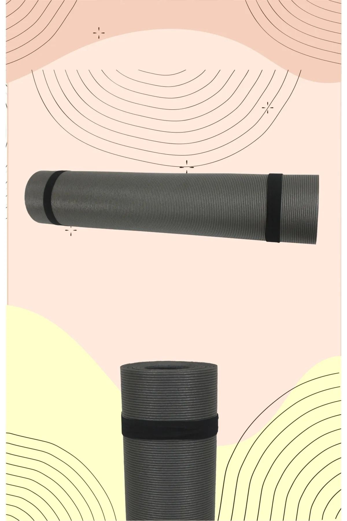 Hattrick HATTRİCK HM-50 YOGA MAT ANTRASİT RENK 183CM X 61CM X 1CM FOAM MİNDER