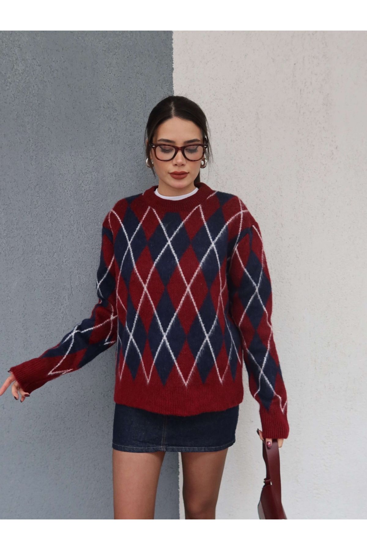ESRAHELVACI-Rectangular Pattern Sweater 5