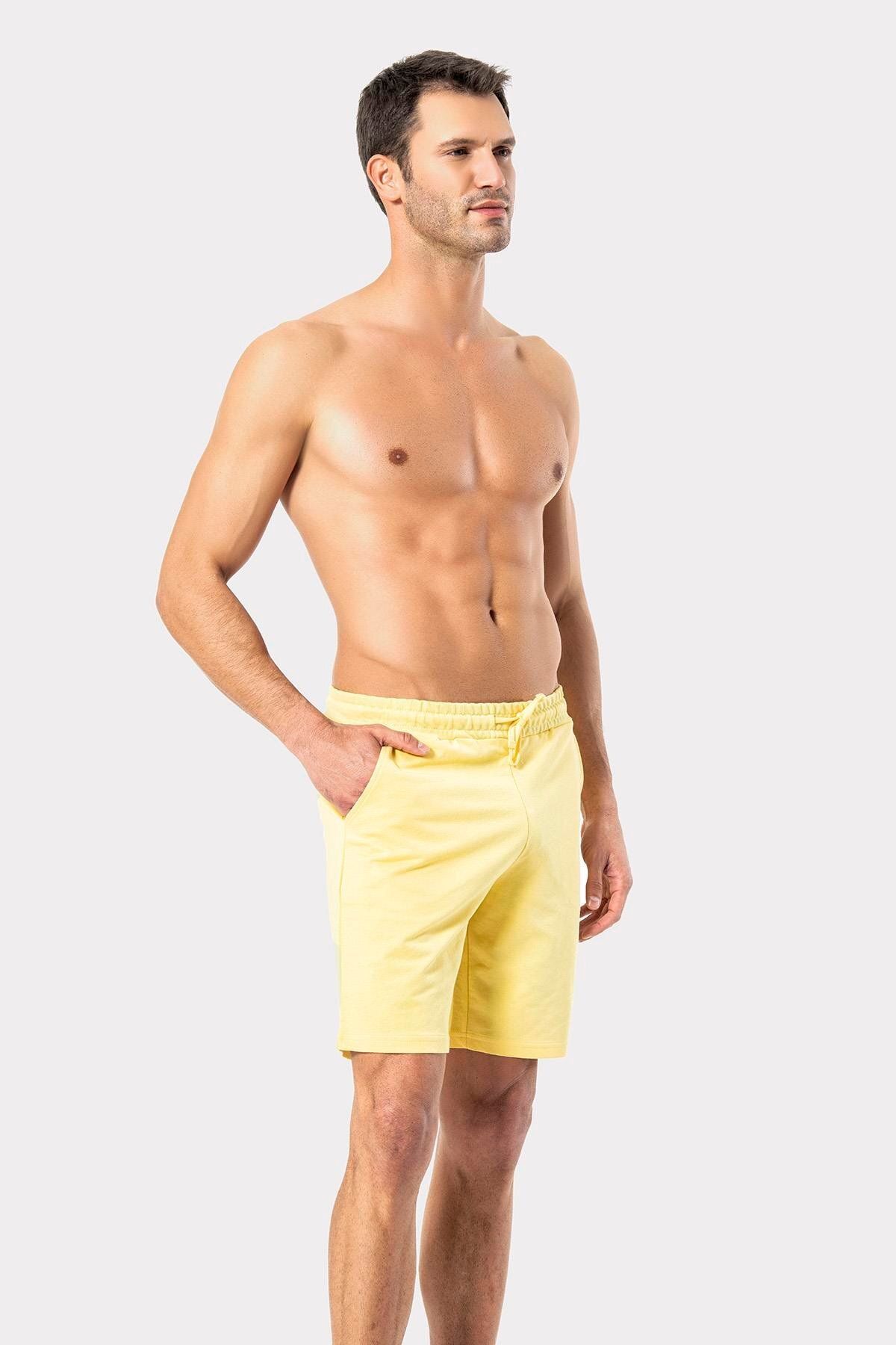 ERDEM İÇ GİYİM-Pantaloni scurți Erdem Yellow pentru bărbați 1041 2