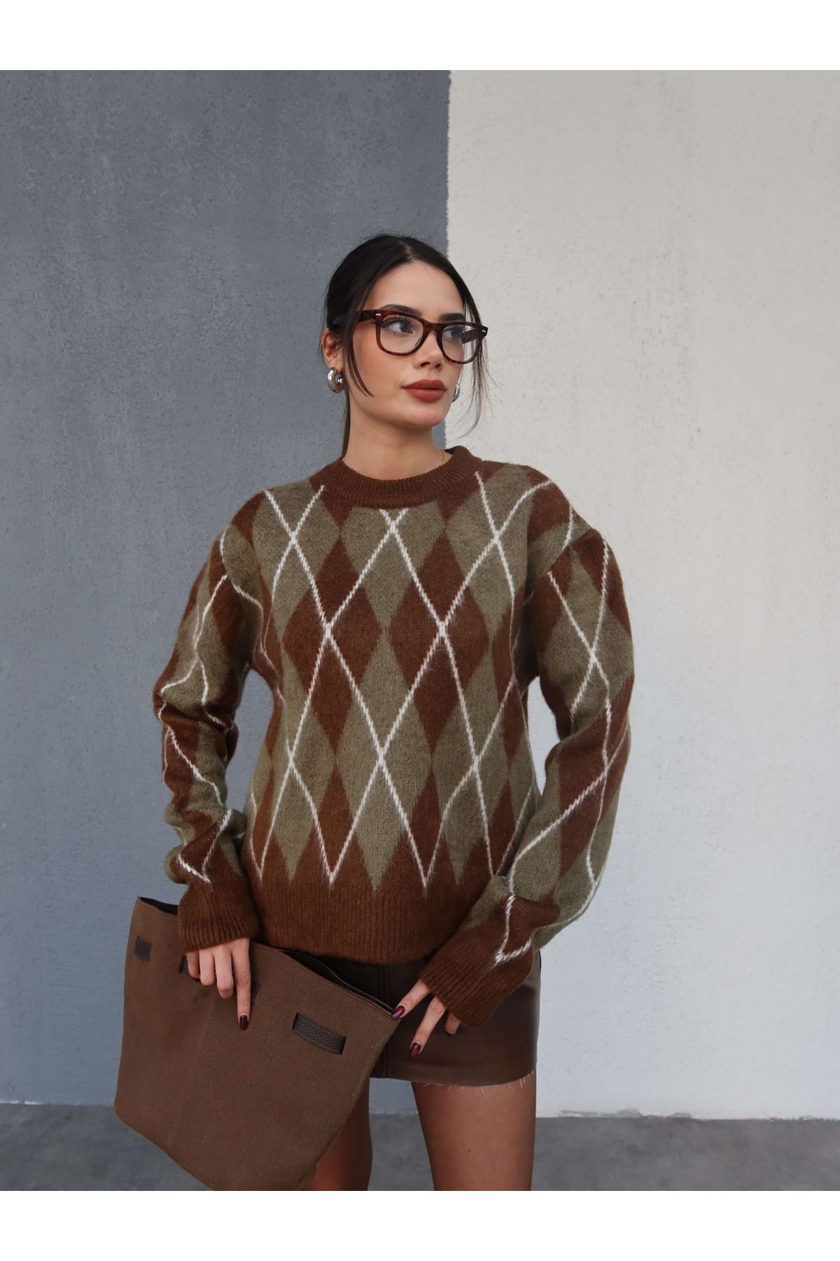 ESRAHELVACI-Rectangular Pattern Sweater 6