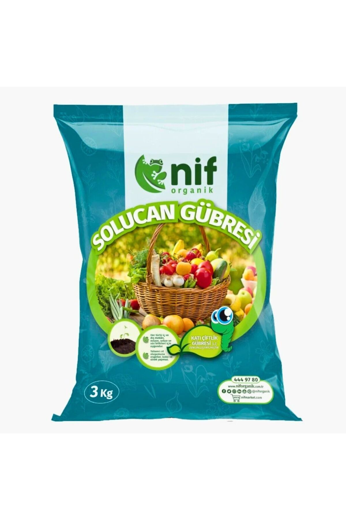 Nif Organik Solucan Gübresi 3kg