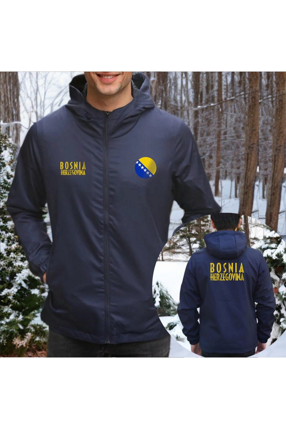 SARI Bosna Hersek Bosnia Herzegovina Yağmurluk Rüzgarlık