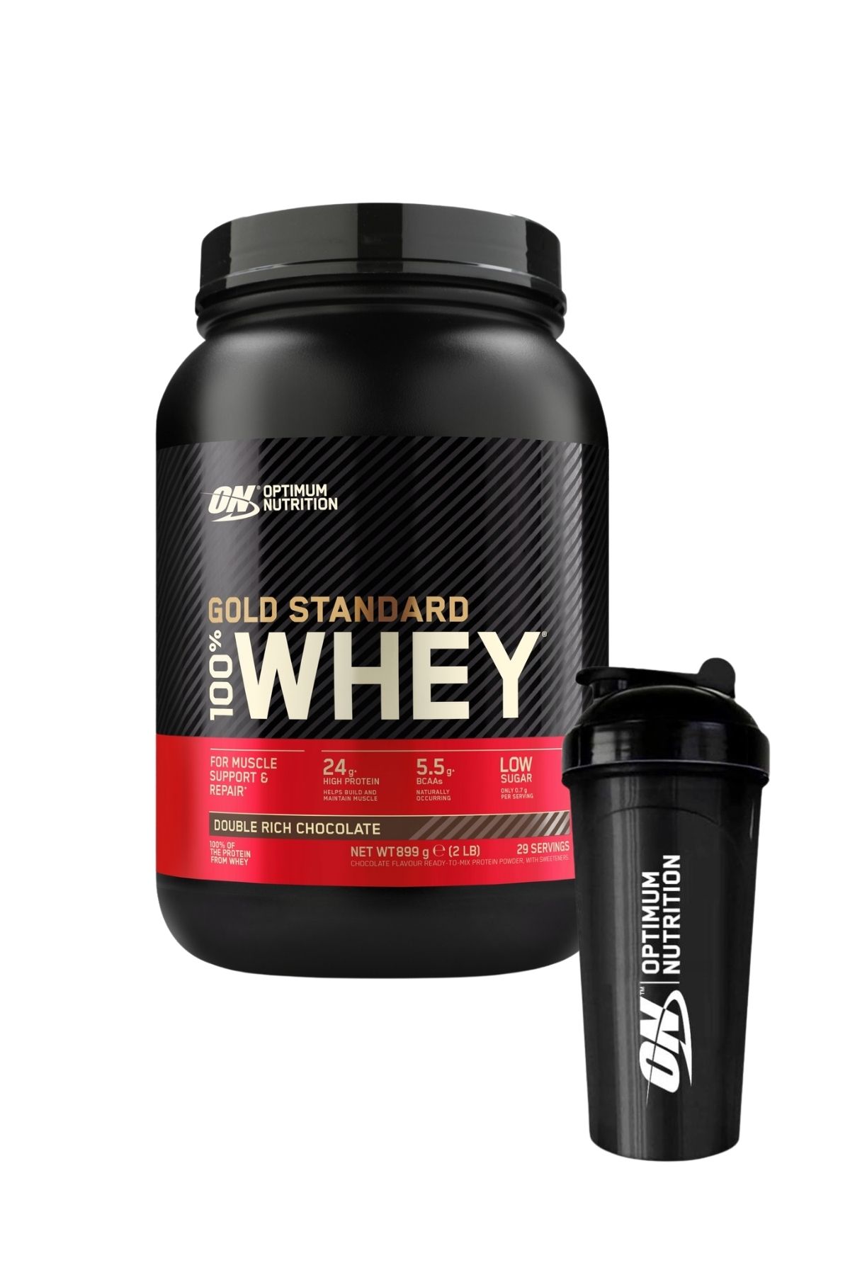 Optimum Nutrition 100% Whey Gold Standard Çikolata Aromalı 899g 29 Servis - Shaker 2'li