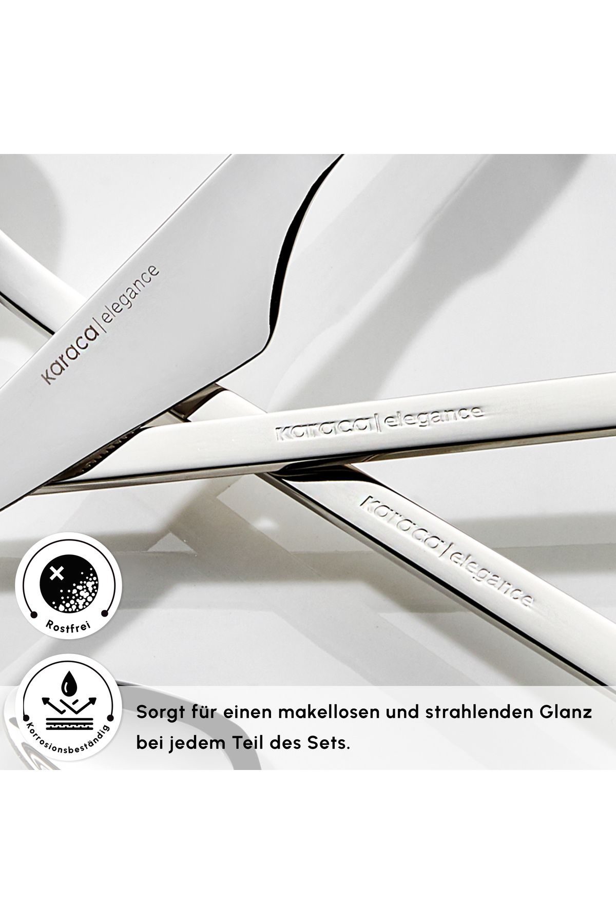 Karaca-Sedir Elegance Besteckset für 12 Personen, 84-teilig - Hochwertiges 18/10 rostfreies 8