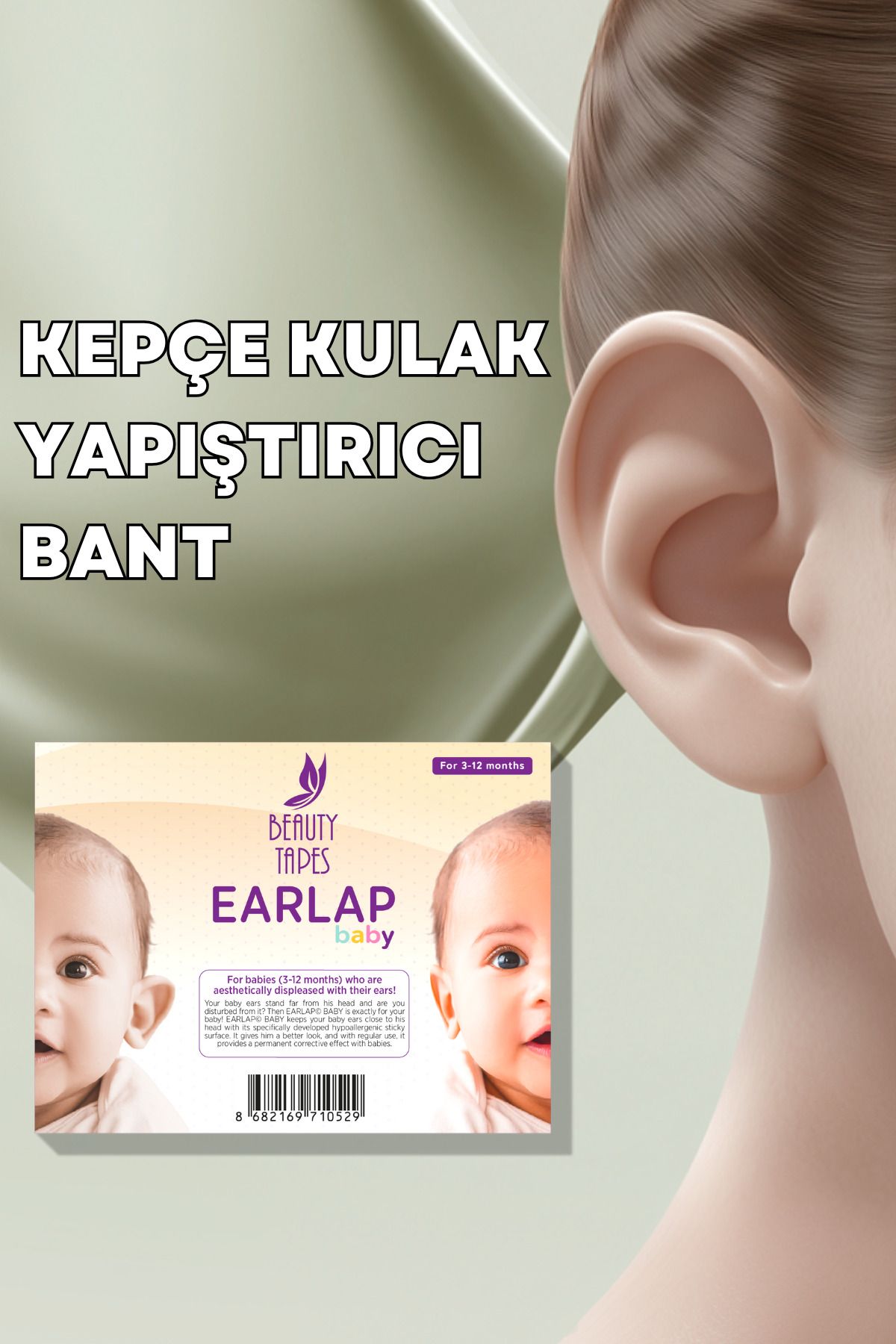 Beauty Tapes Earlap Baby Kepçe Kulak Bandı