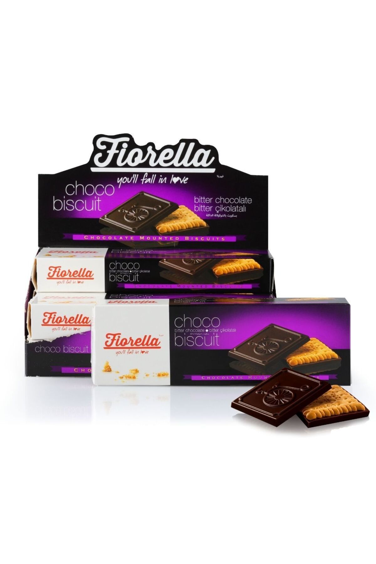 FIORELLA Chocobiscuit Bitter Çikolatalı Bisküvi 102 Gr. 6 Adet (1 KUTU)