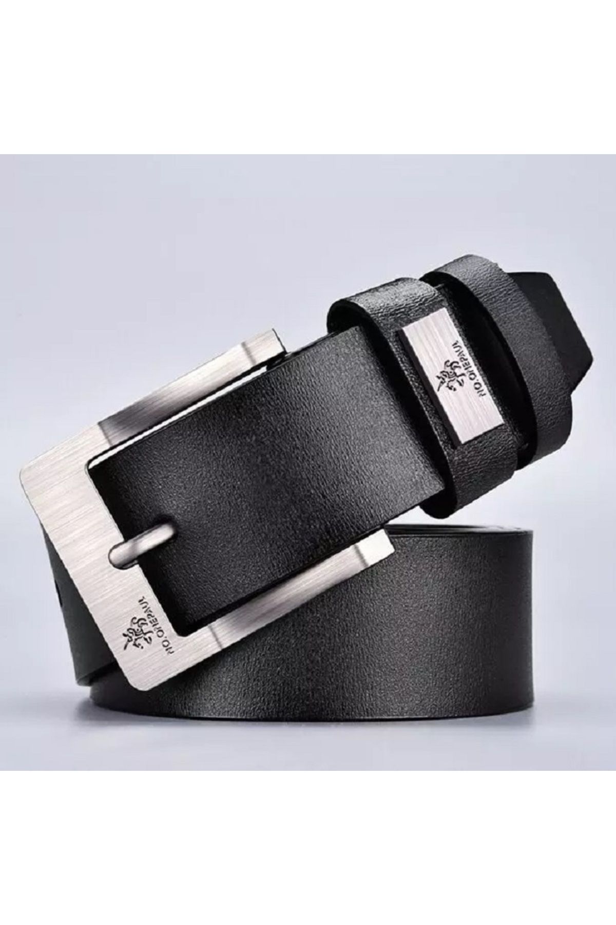 NO.ONEPAUL-Genuine Leather Men's Belt with Metal Buckle 3