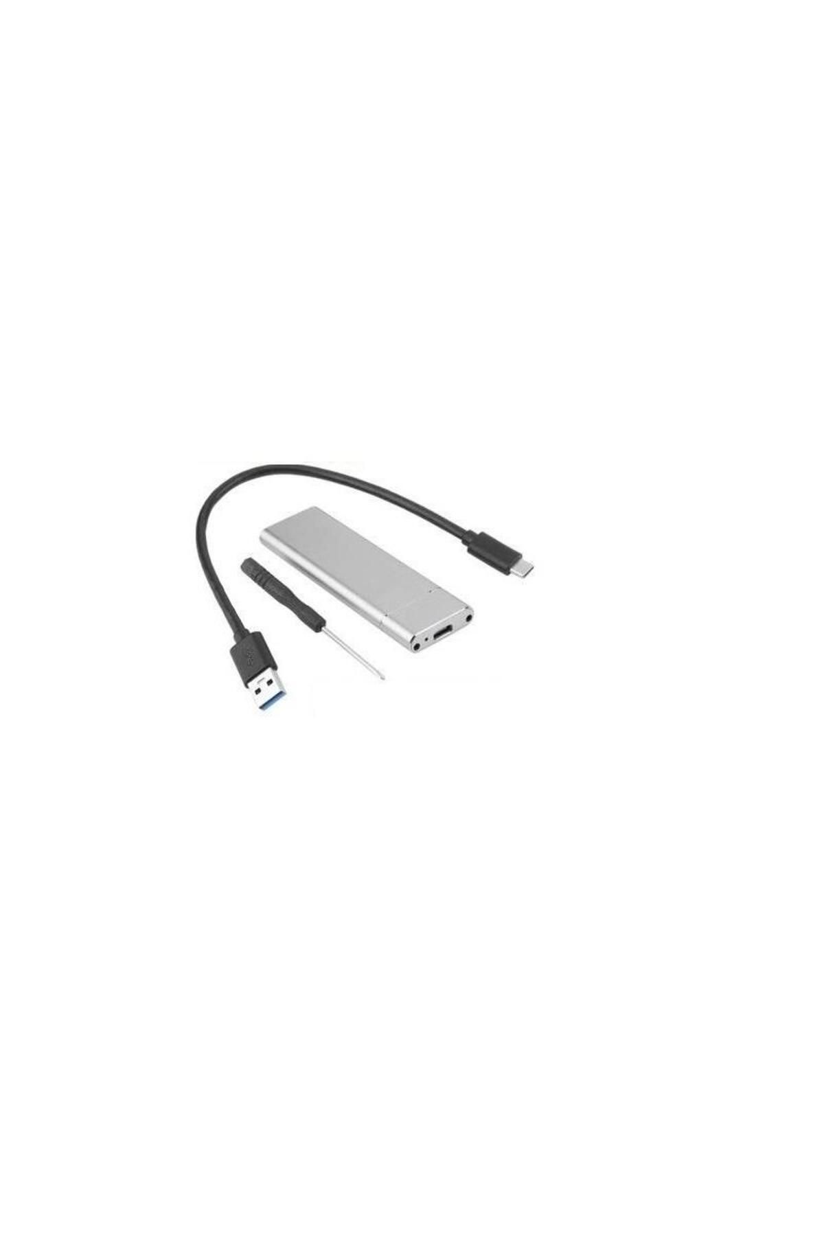 Temiz Pazar M.2 Sata SSD Ngff To Type C USB 3.0 B-Key Mini Çevirici Adaptör  Kutusu