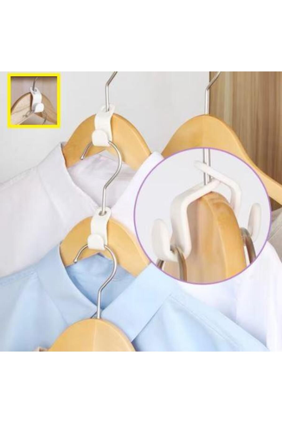 optana-10Pcs Multi-Purpose Hook Organizing Set - Hanger Multiplexer, Closet Wardrobe Organizer 6