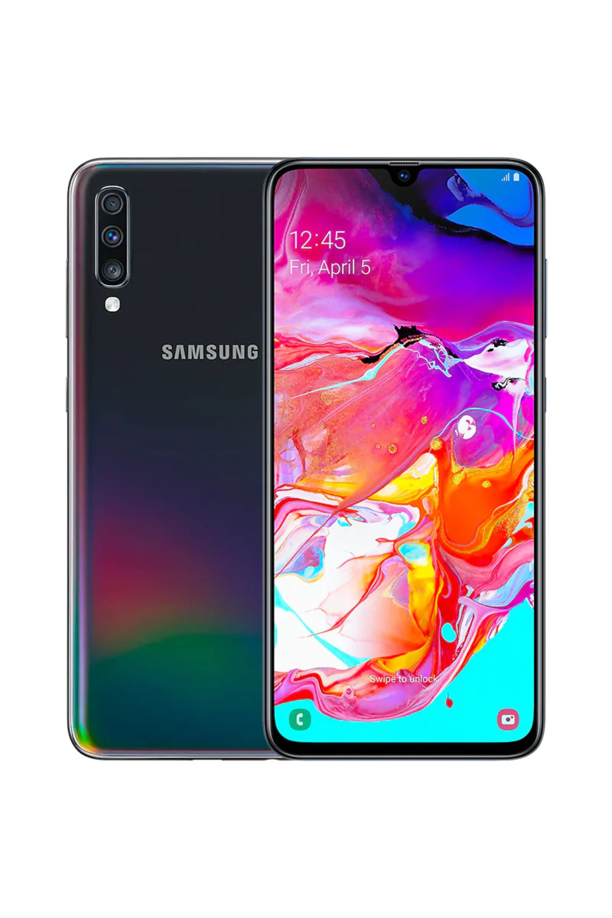 Samsung YENİLENMİŞ SAMSUNG GALAXY A70 128GB SİYAH CEP TELEFONU (12 AY GARANTİLİ) - C KALİTE