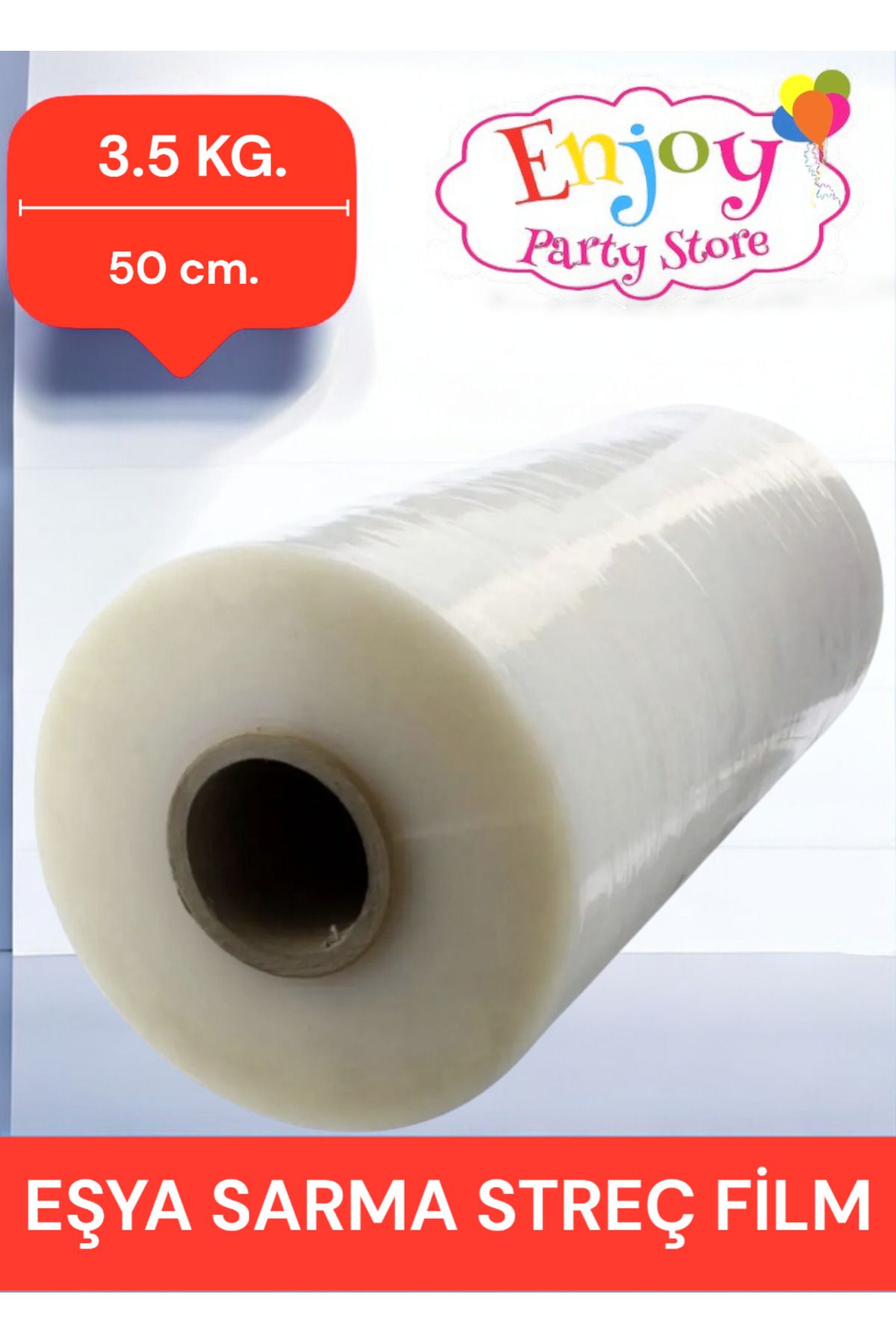 Enjoy Party Store Ultra Mega Büyük Boy Eşya Mobilya Sarma Koruma Ambalaj Streci Taşıma Taşınma Koli Streci 3500 gram