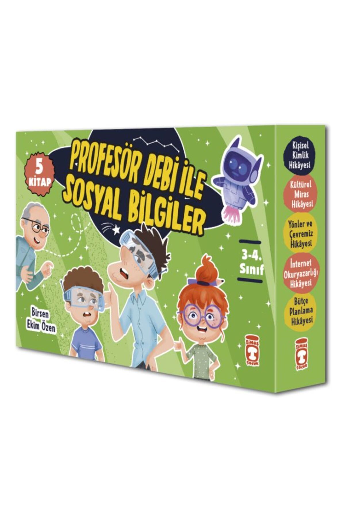 Timaş Çocuk Profesör Debi İle Sosyal Bilgiler Seti (5 Kitap)