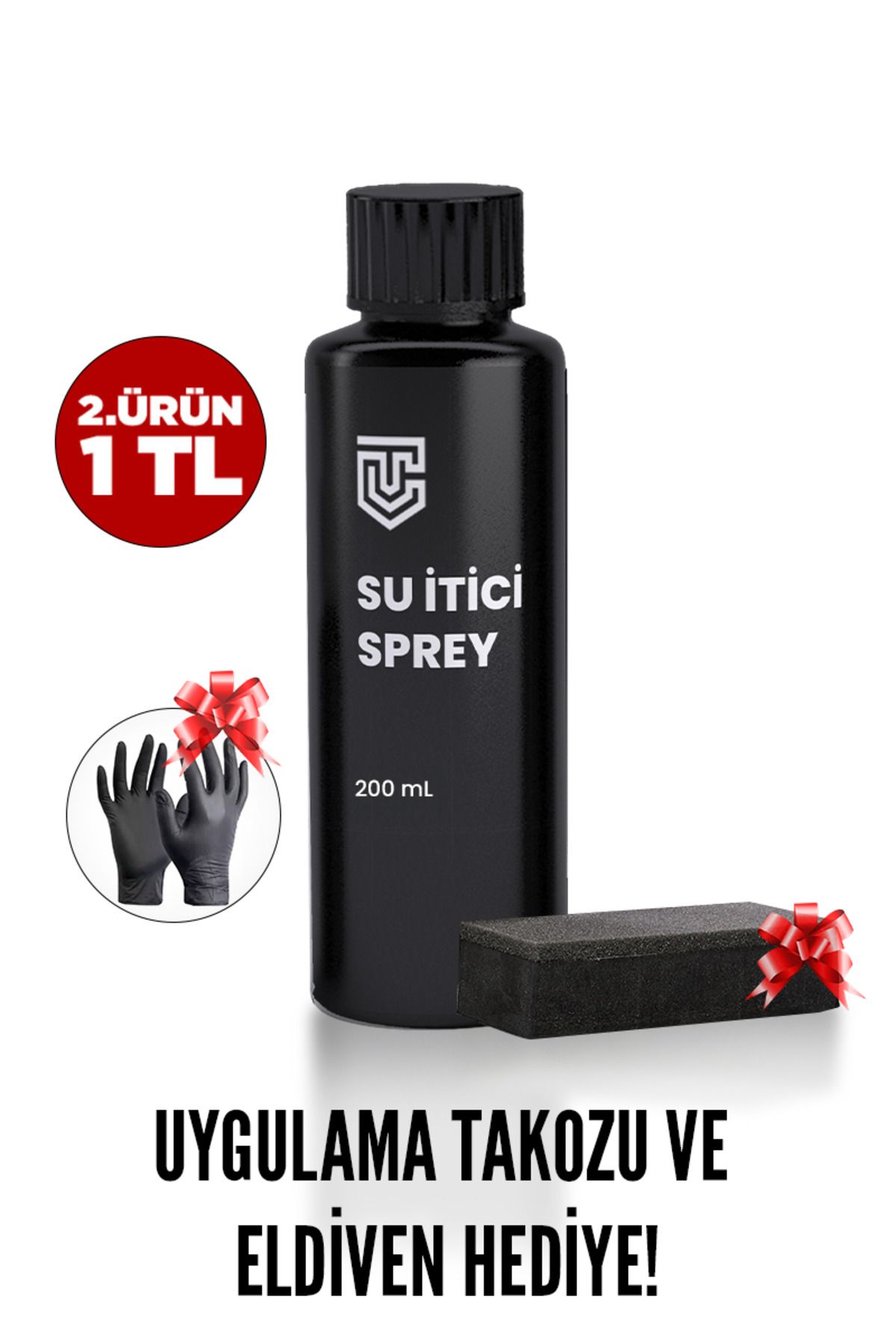 TURCARCARE Nano Cam Su Itici Yağmur Kaydırıcı Uygulama Seti/cam Yüzey Seramik Kaplama Seti/200 ml