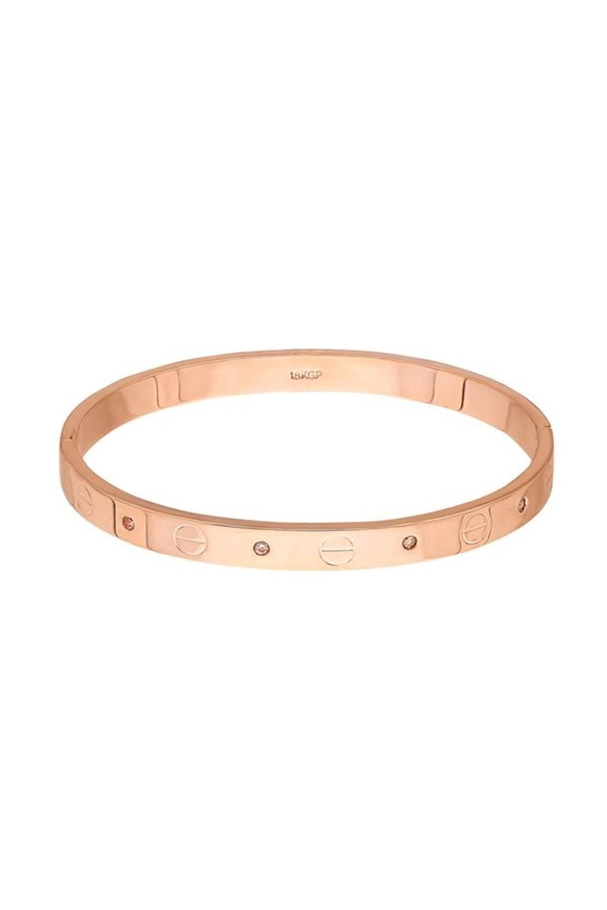 JEWELRY Rose Renk Kelepçe Kadın Bileklik Bs2158