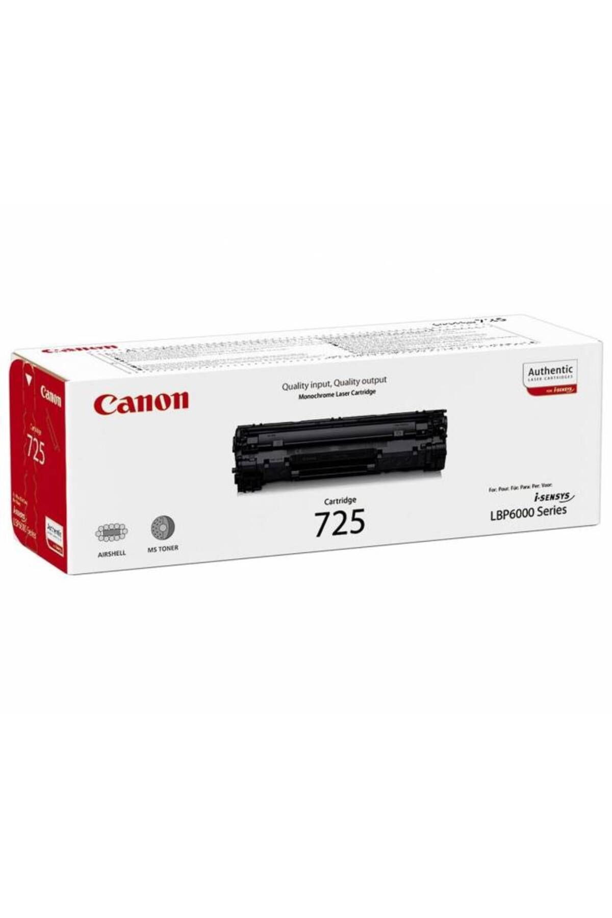 Canon CRG-725 3484B002 Toner 1.600 Sayfa Siyah LBP-6000 Modeli