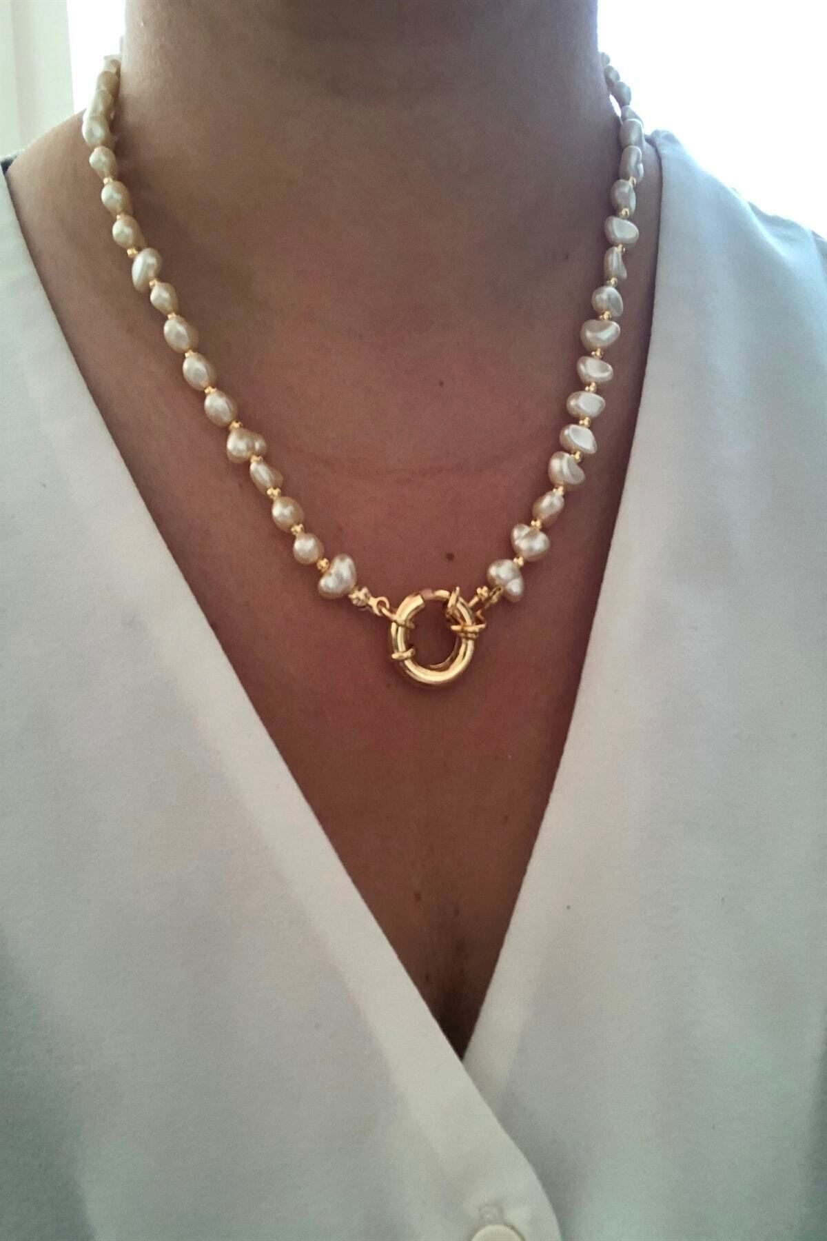 JEWELRY Kadın Barok İncili Kolye