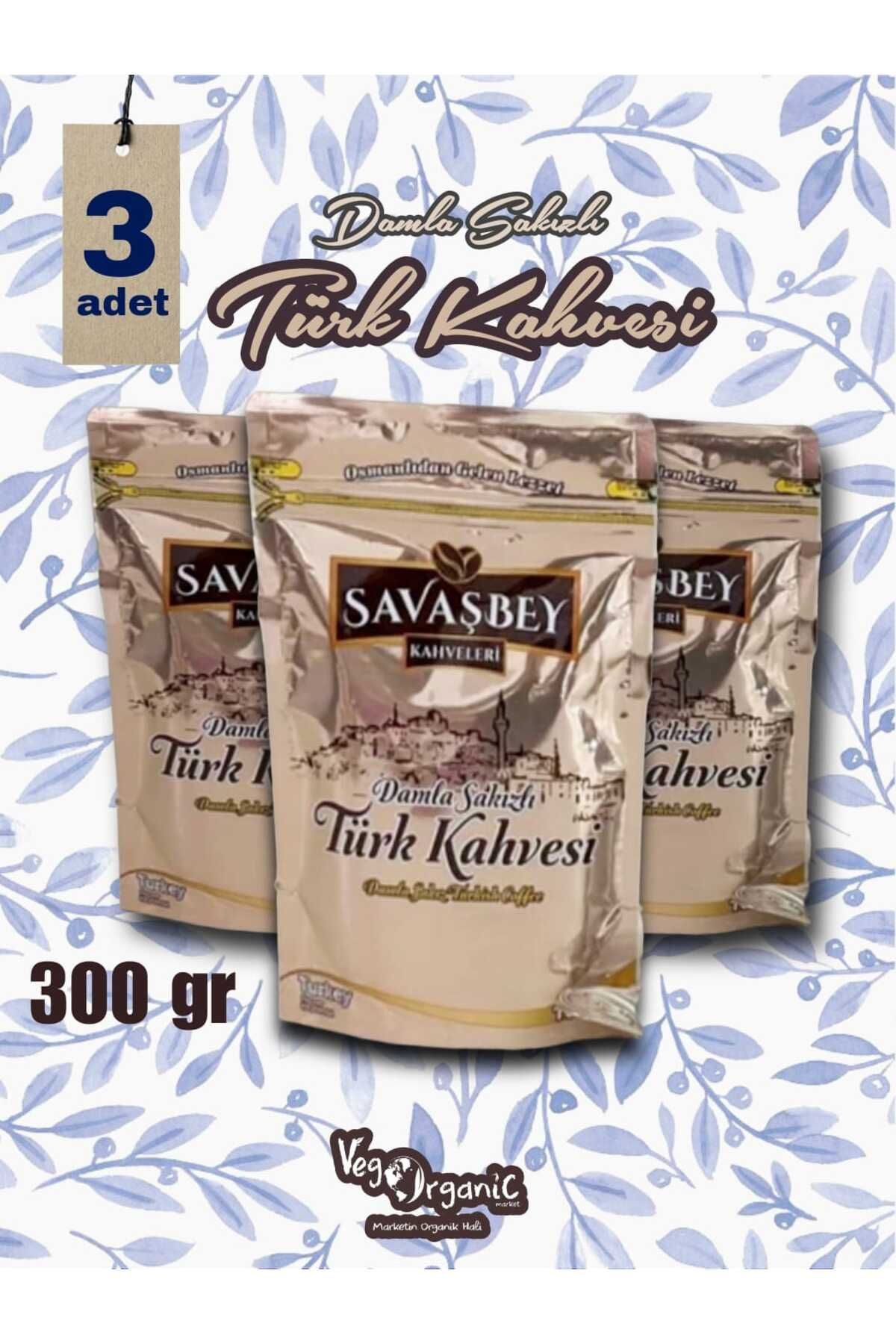 savaşbey 3 ADET Damla Sakızlı Türk Kahvesi 3*100gr