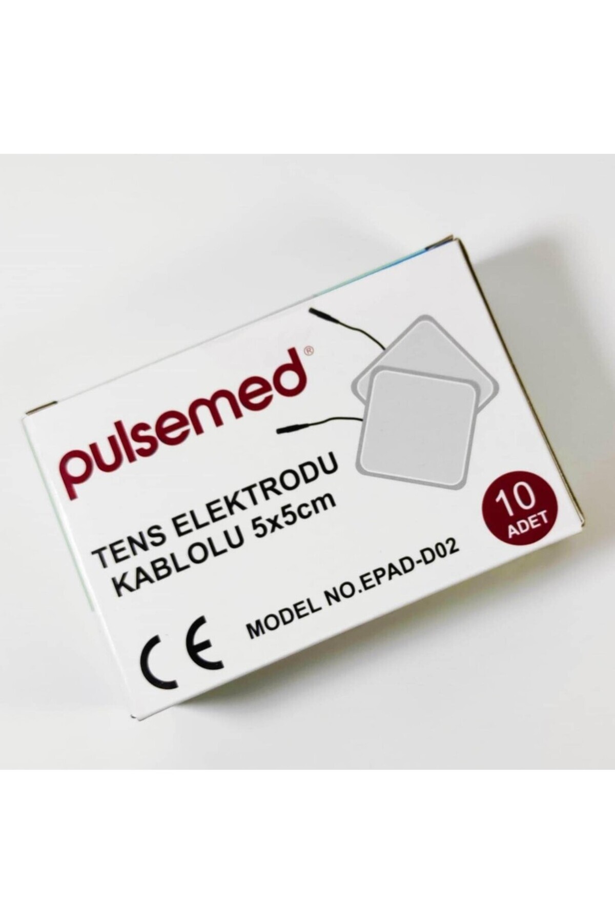 Pulsemed Tens Elektrodu Kablolu 5x5 cm 10 Adet