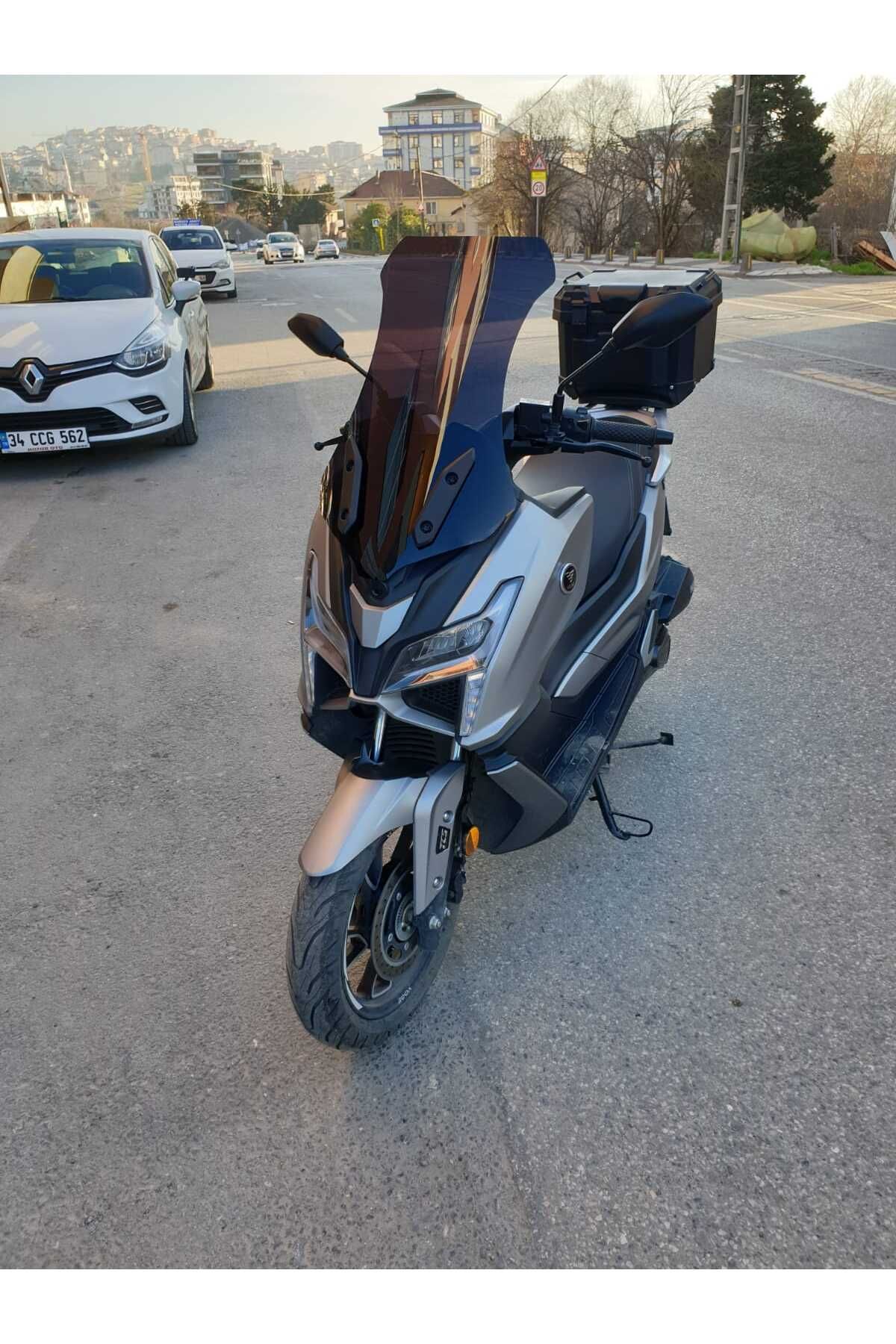 Voge SR1 Siperlik Ön Cam 2023-2025 Model 72cm Siyah Renkli 4mm UZUN CAM