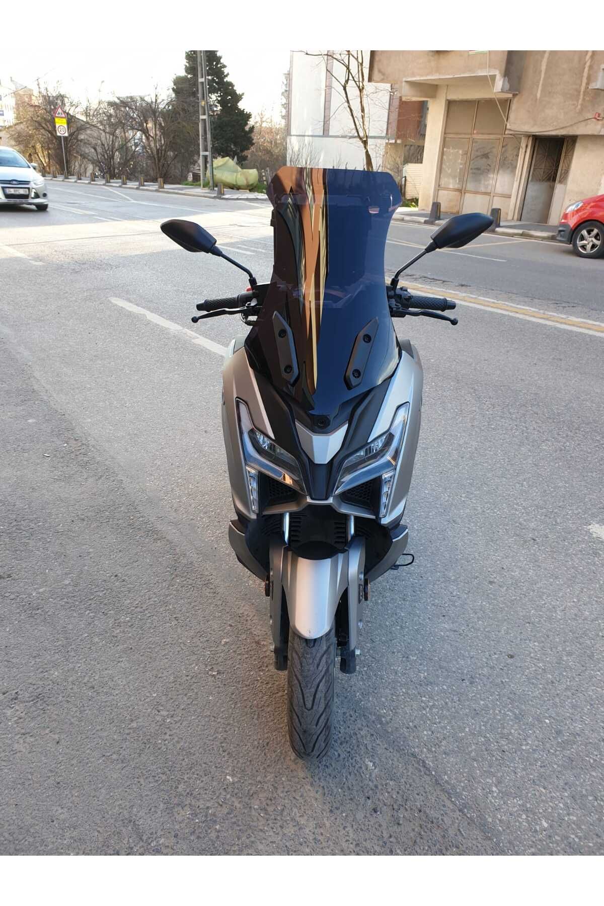 Voge SR1 Siperlik Ön Cam 2023-2025 Model 72cm Siyah Renkli 4mm UZUN CAM