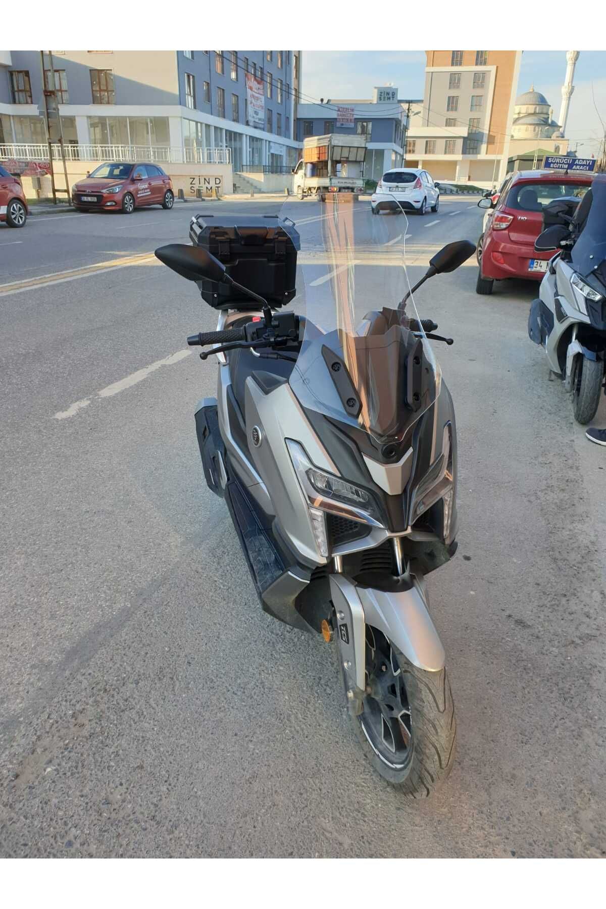 Voge SR1 Siperlik Ön Cam 2023-2025 Model 72cm Şeffaf Renkli 4mm UZUN CAM