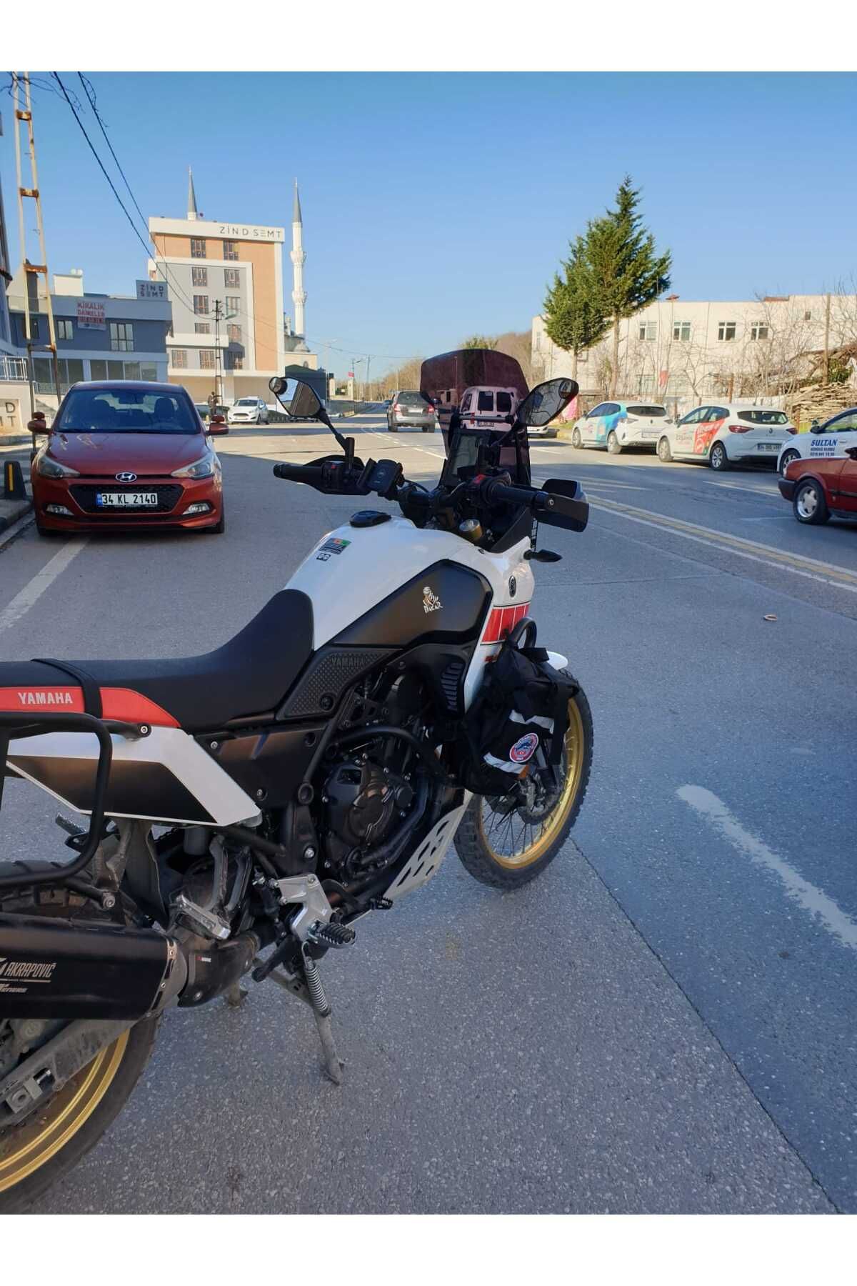 Yamaha Tenere Rall 700 Siperlik Ön Cam 2019 2025 Model 39cm Siyah Renkli 4mm