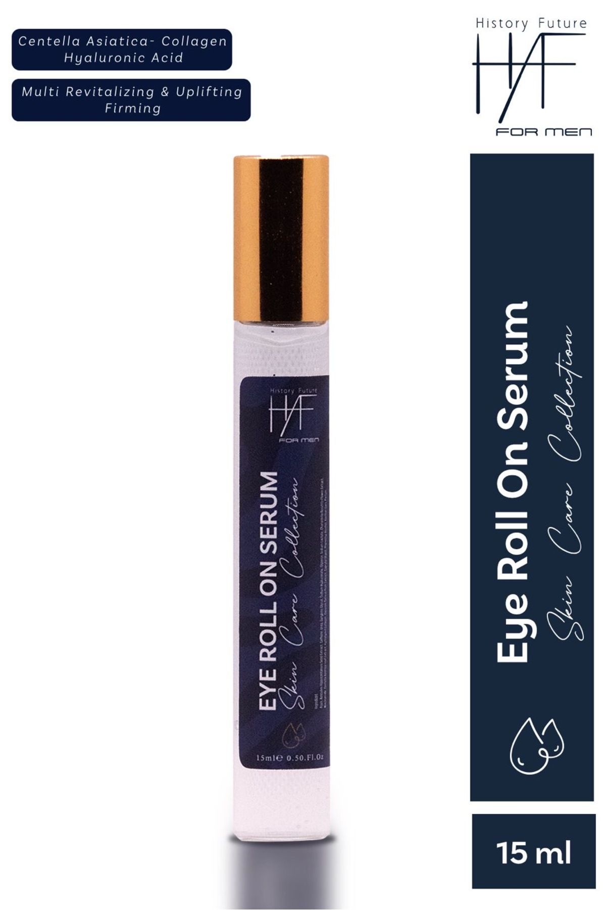 history future Erkeklere Özel Göz Roll-on Serumu Kırışıklık Ve Koyu Halkalara Karşı Etkili Hızlı Emilim 15ml