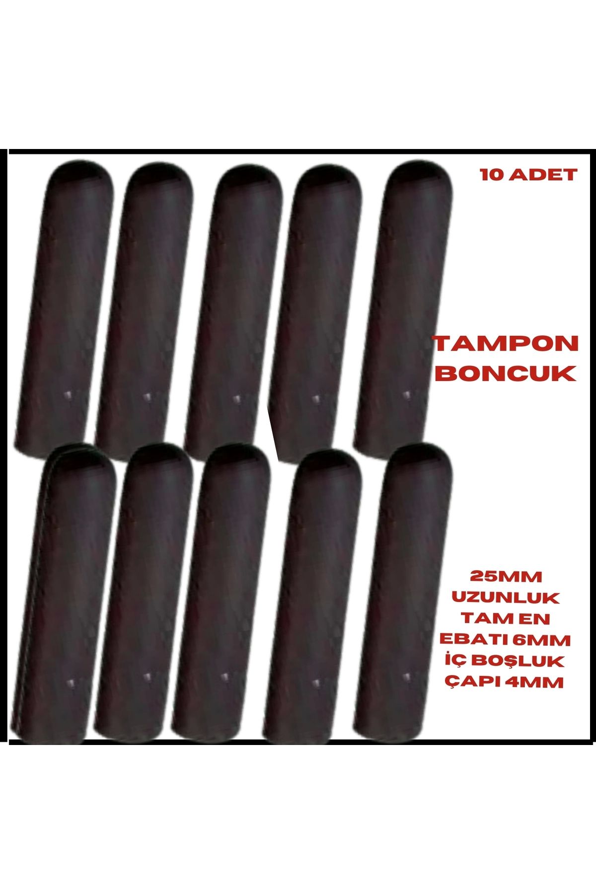 Uygunayakala Uyguna-Yakala Yeşil Tampon Boncuk 25 Mm 4/6 Mm (10 Pcs) -OOM.057