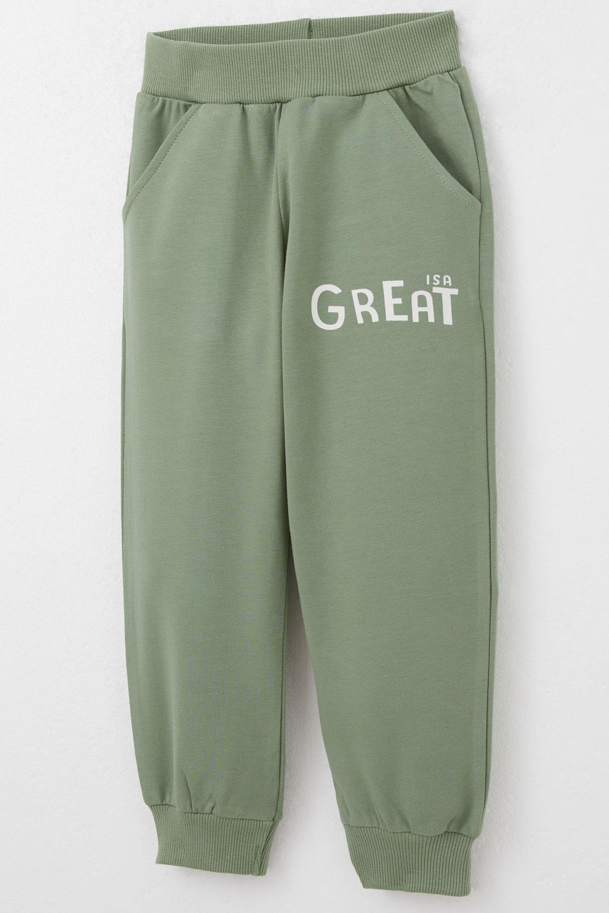 Breeze Erkek Çocuk Eşofman Takım Harika Dinozor Baskılı 1.5-5 Yaş, Ekru fotoğrafı 7 (önizleme)